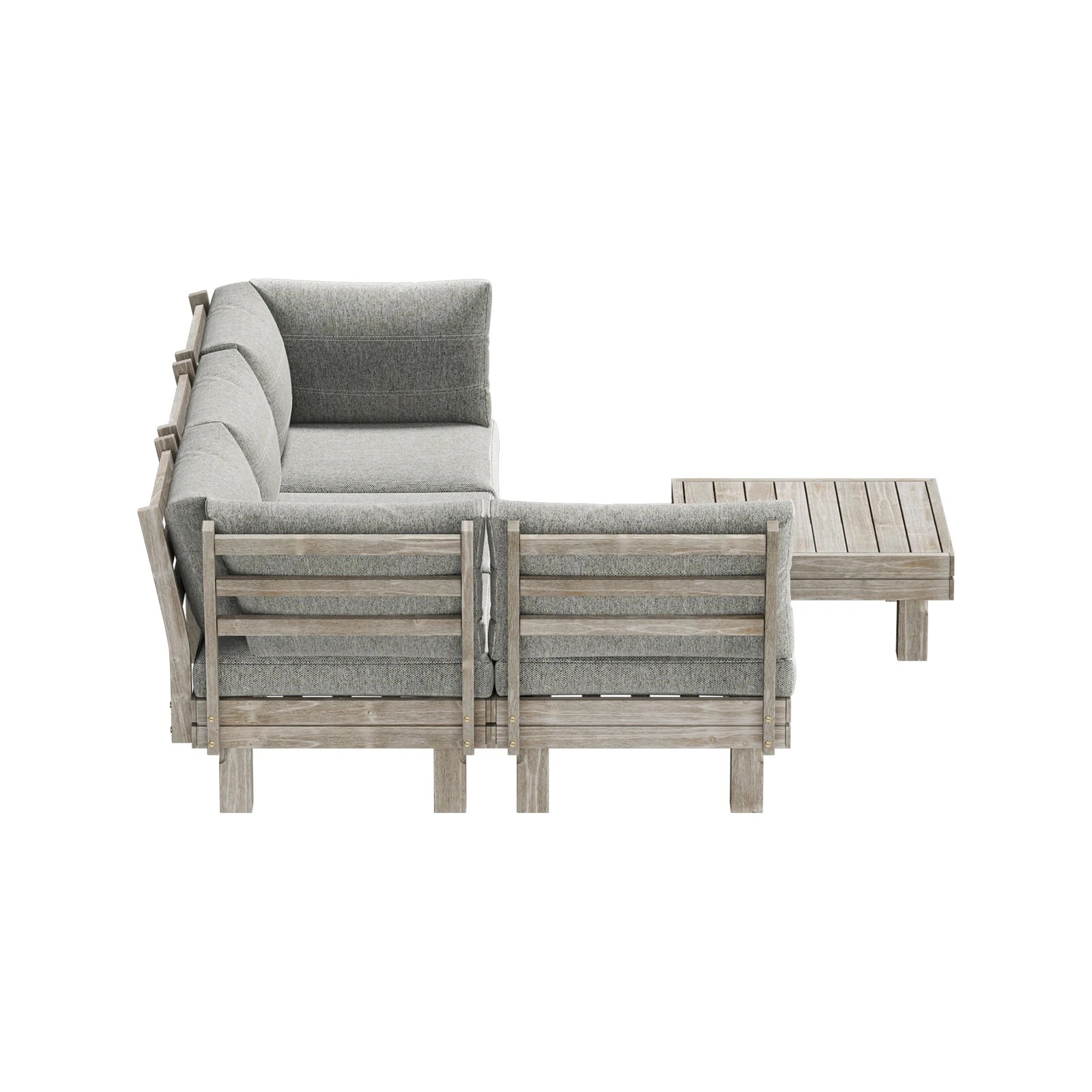7 Livsip 4 Seater Outdoor Furniture Sofa Set Lounge Setting - Beige, 7 of 9