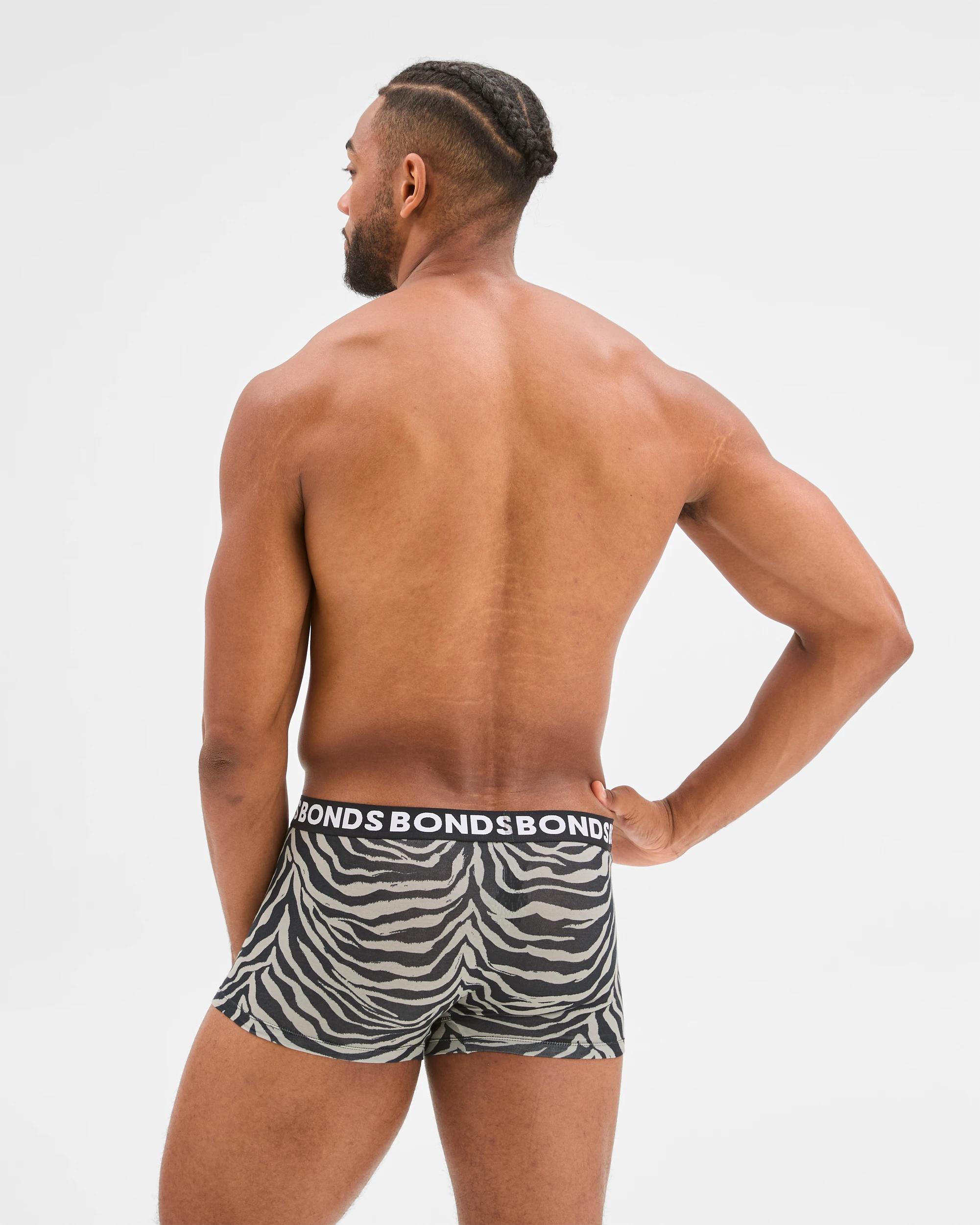 3 Bonds 3 Pack Everyday Trunks ZEBRA/BLACK/NAVY BLUE, 3 of 4