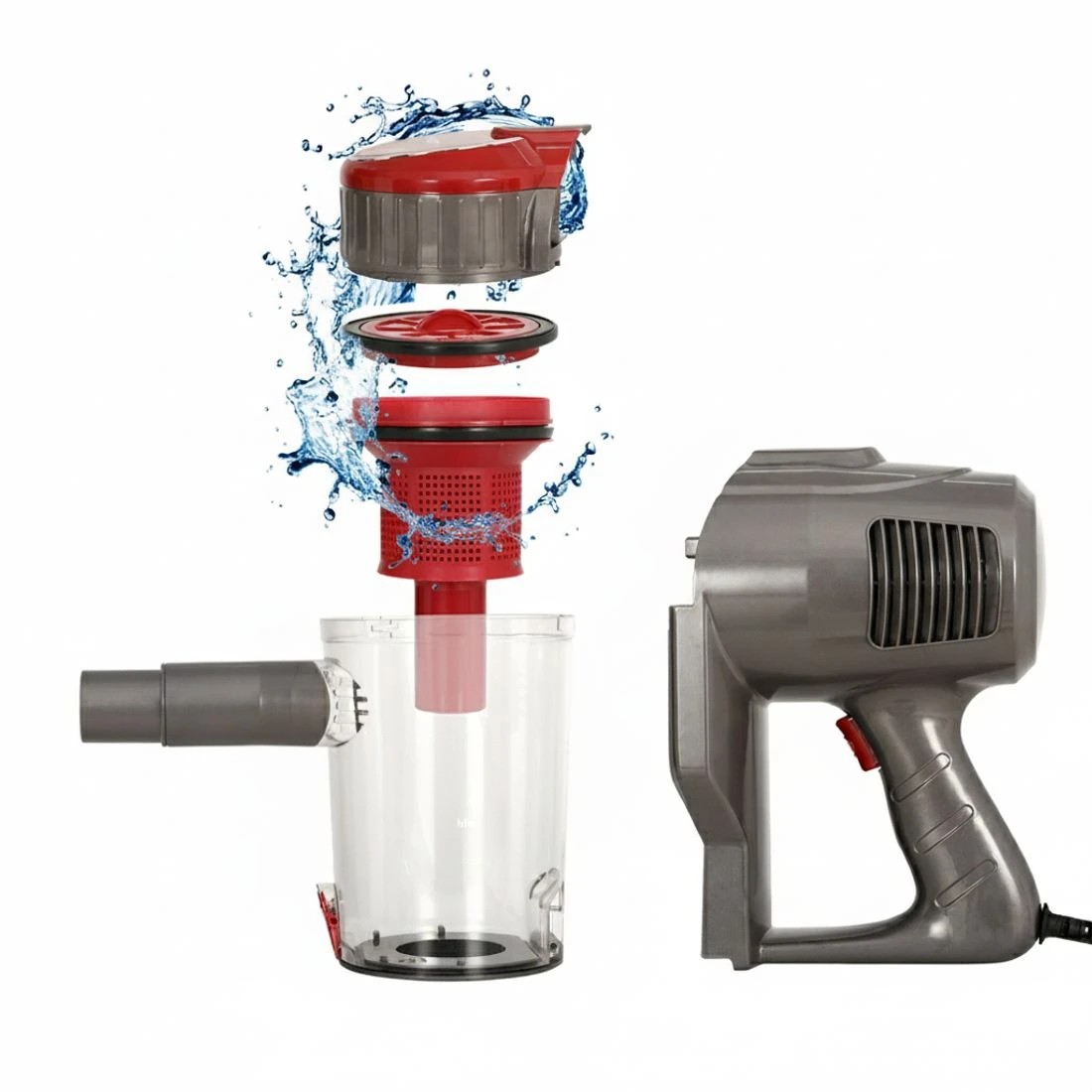 5 Devanti Stick Vacuum Cleaner Bagless Corded 500W - Red, 5 of 6