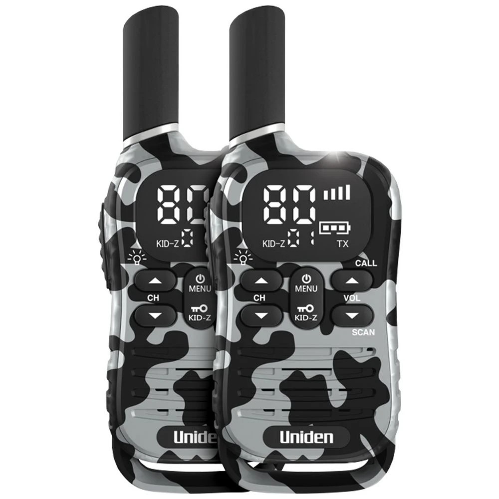 1 Uniden UH45 Max 2 Way UHF Radio Camo Grey 2 Pack, 1 of 1