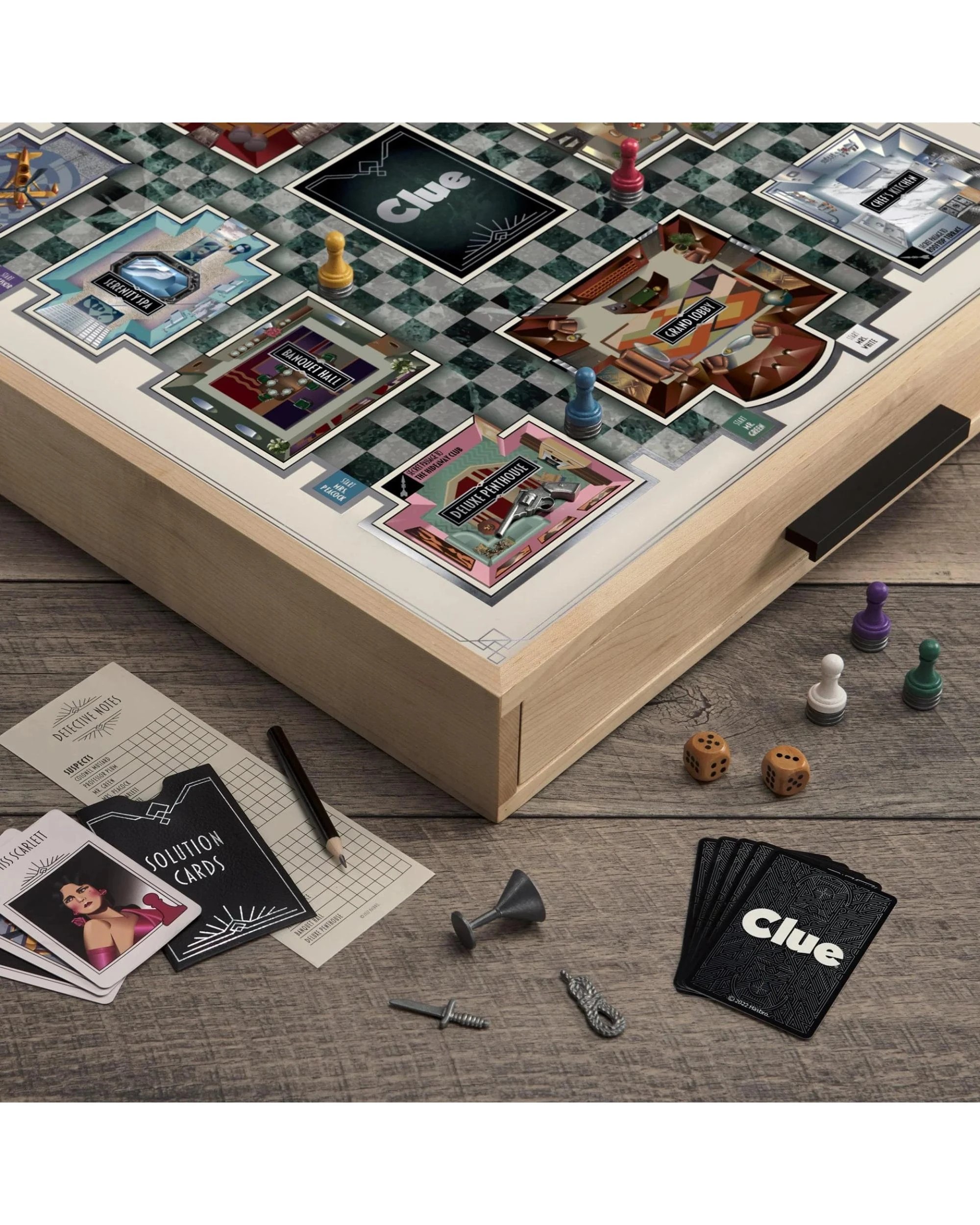 5 Clue Luxe Maple Edition Board Game, 5 of 5