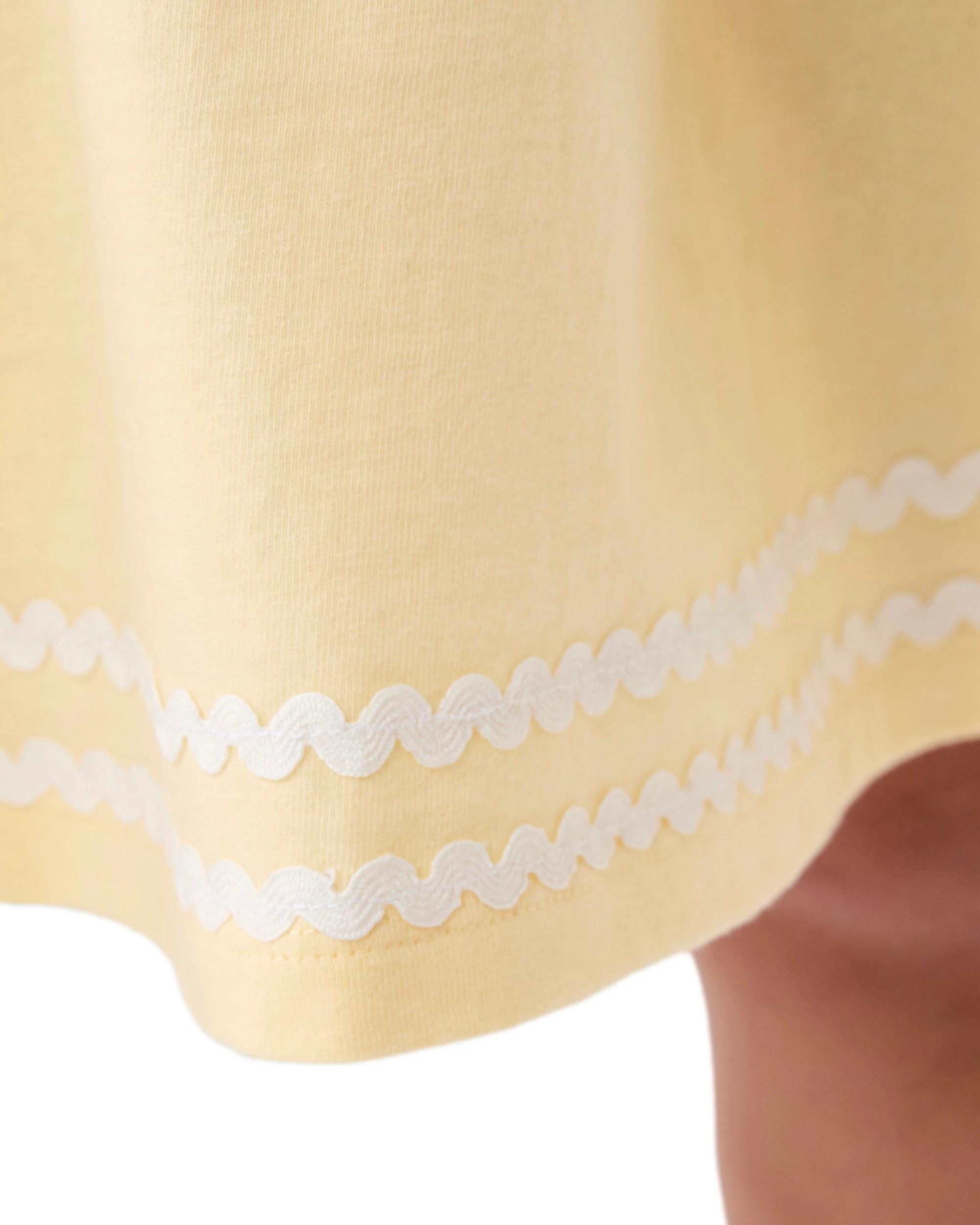 6 Frill Sleeve Dress Fln Yellow, 6 of 8