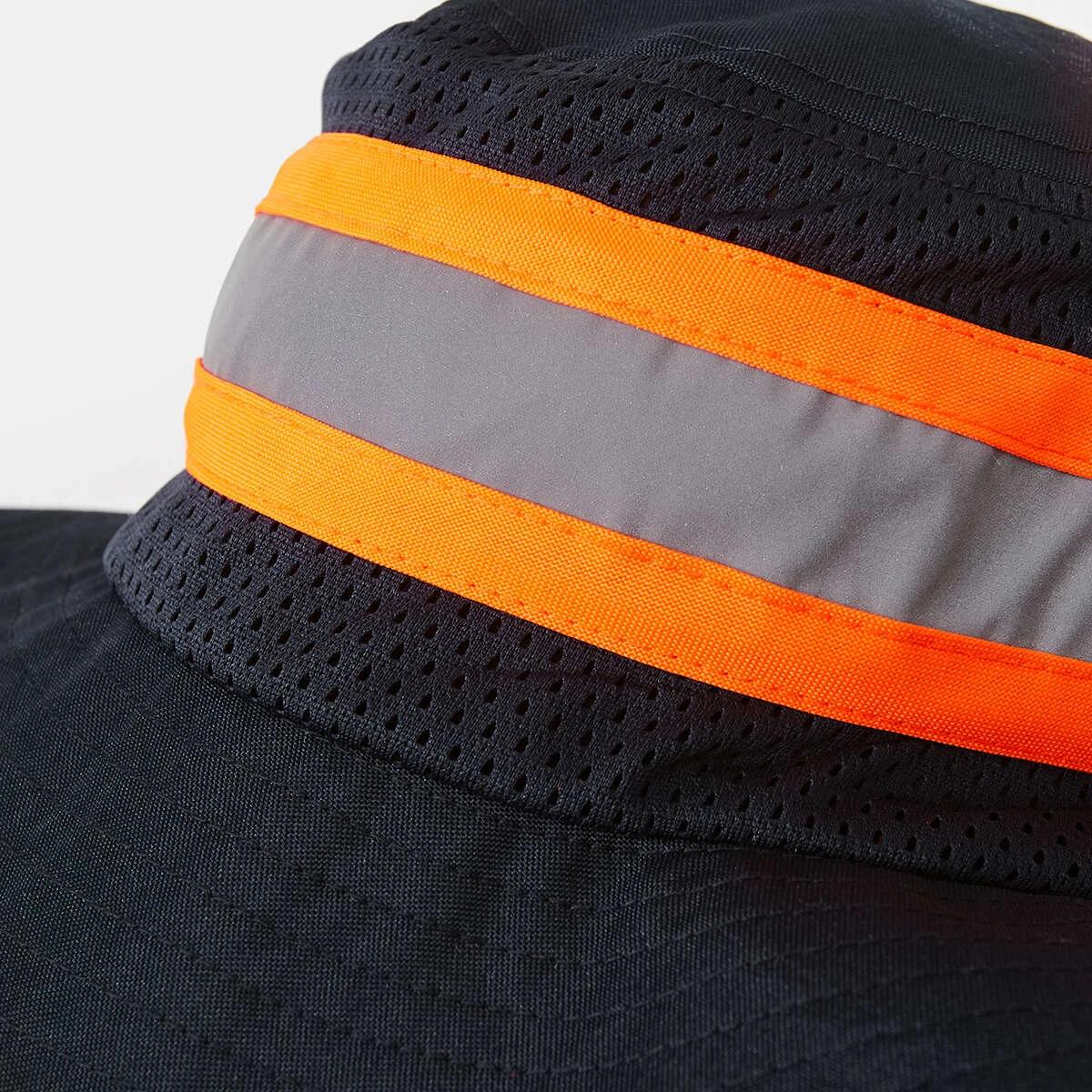 4 Work Hat with Reflective Tape Navy, 4 of 4