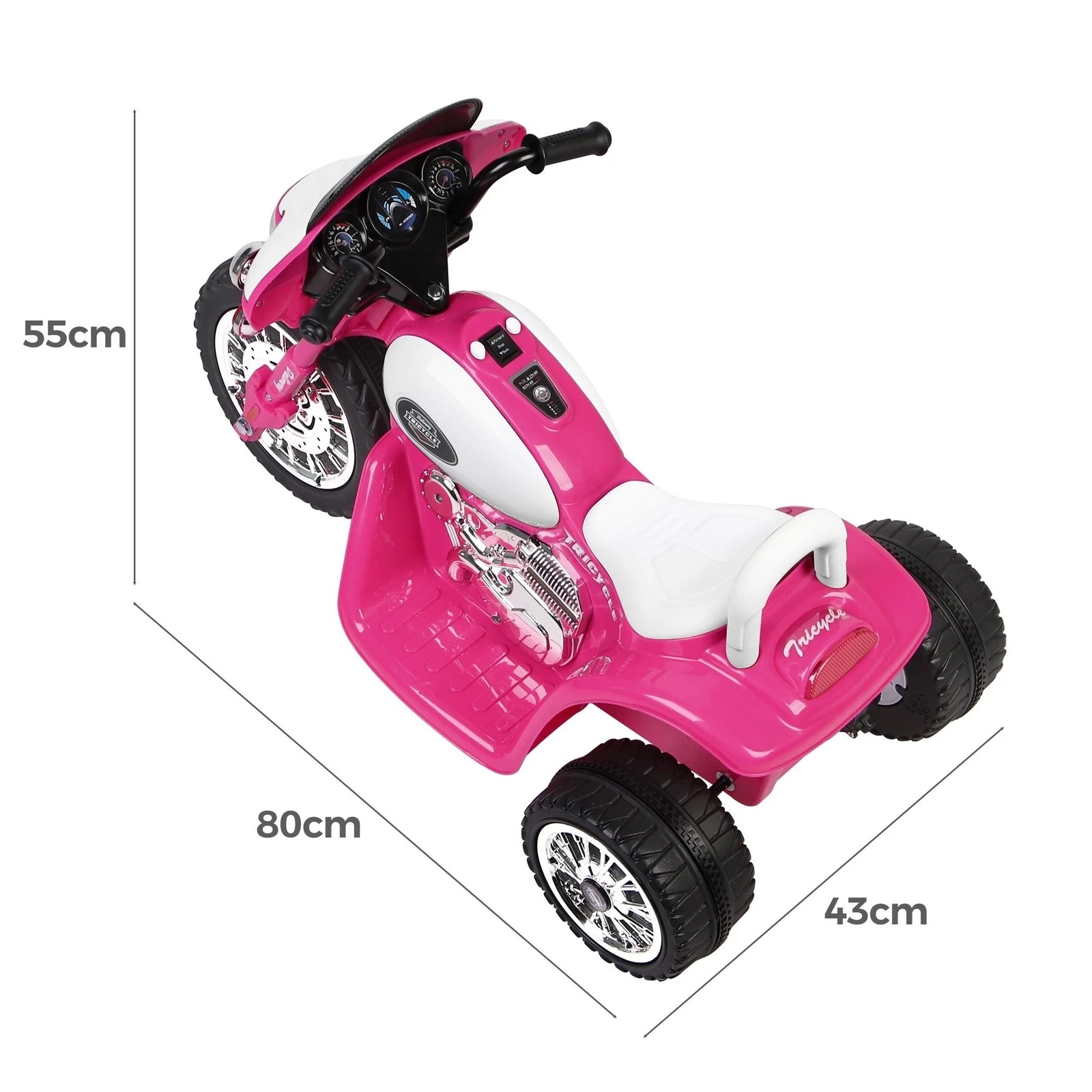 7 Alfordson Kids Ride On Car Electric Motorcycle 25W Motor Harley-Inspired - Pink, 7 of 7