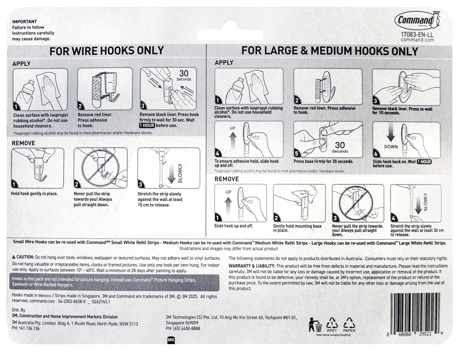 2 3M Command Coloured Hooks Mixed Pack- Lilac Lemonade, 2 of 2