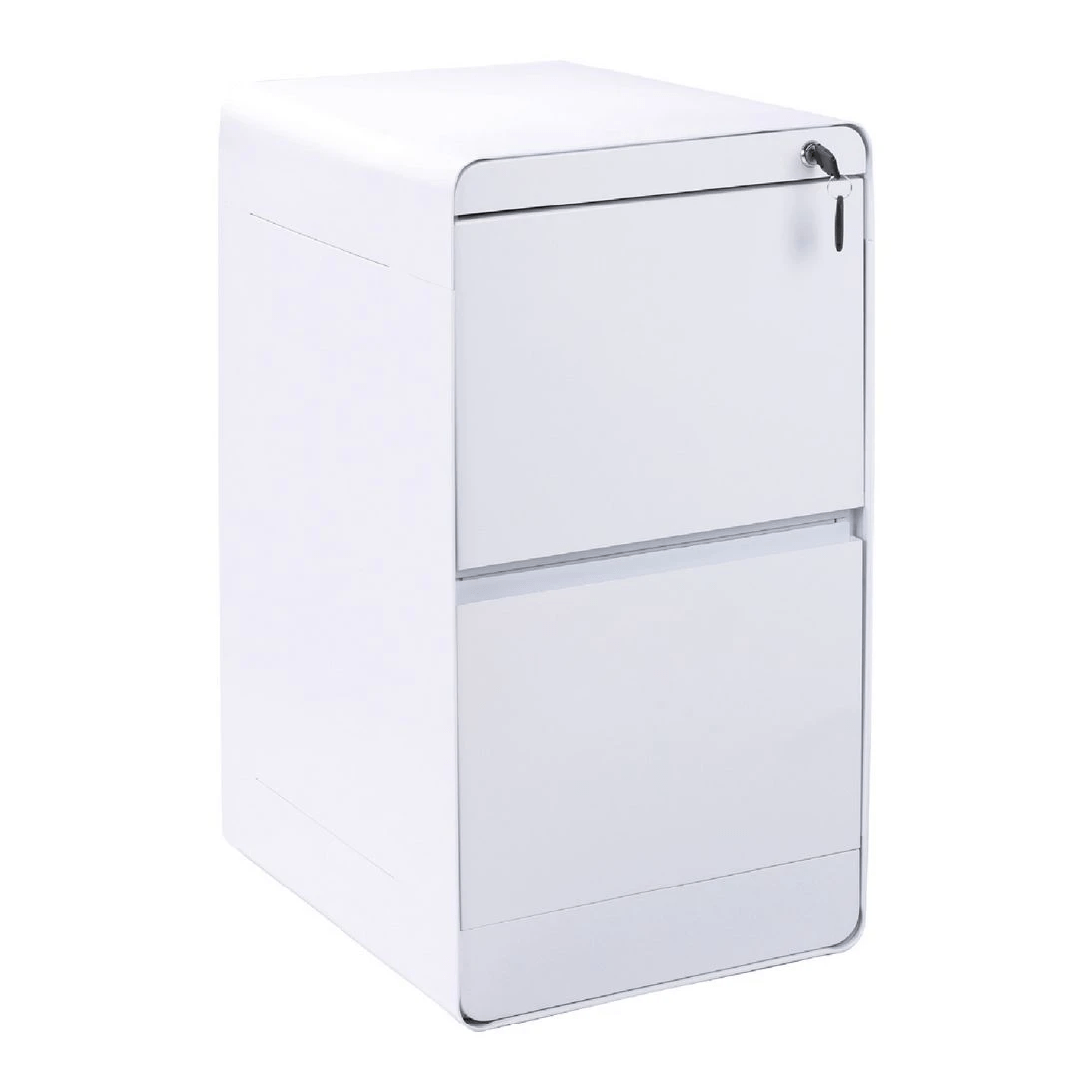 1 Otto Venturo 2 Drawer Filing Cabinet White, 1 of 6