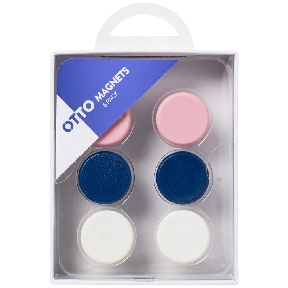 1 Otto Round Magnets Pastel 6 Pack, 1 of 1