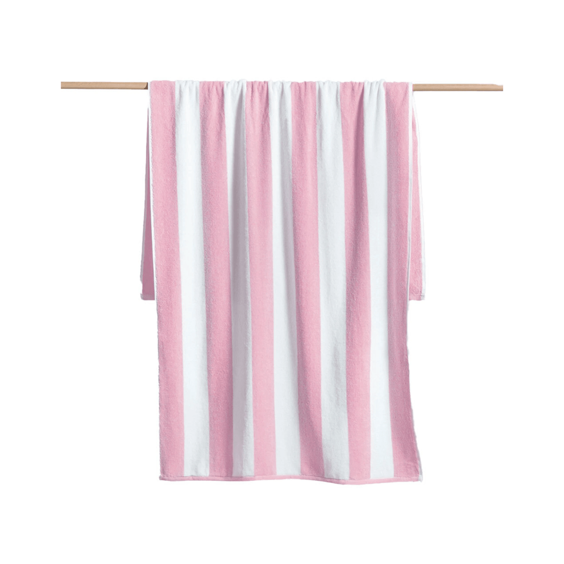 1 Canningvale Striped Cabana Cotton Terry Beach Towel
 - Pink, 1 of 4