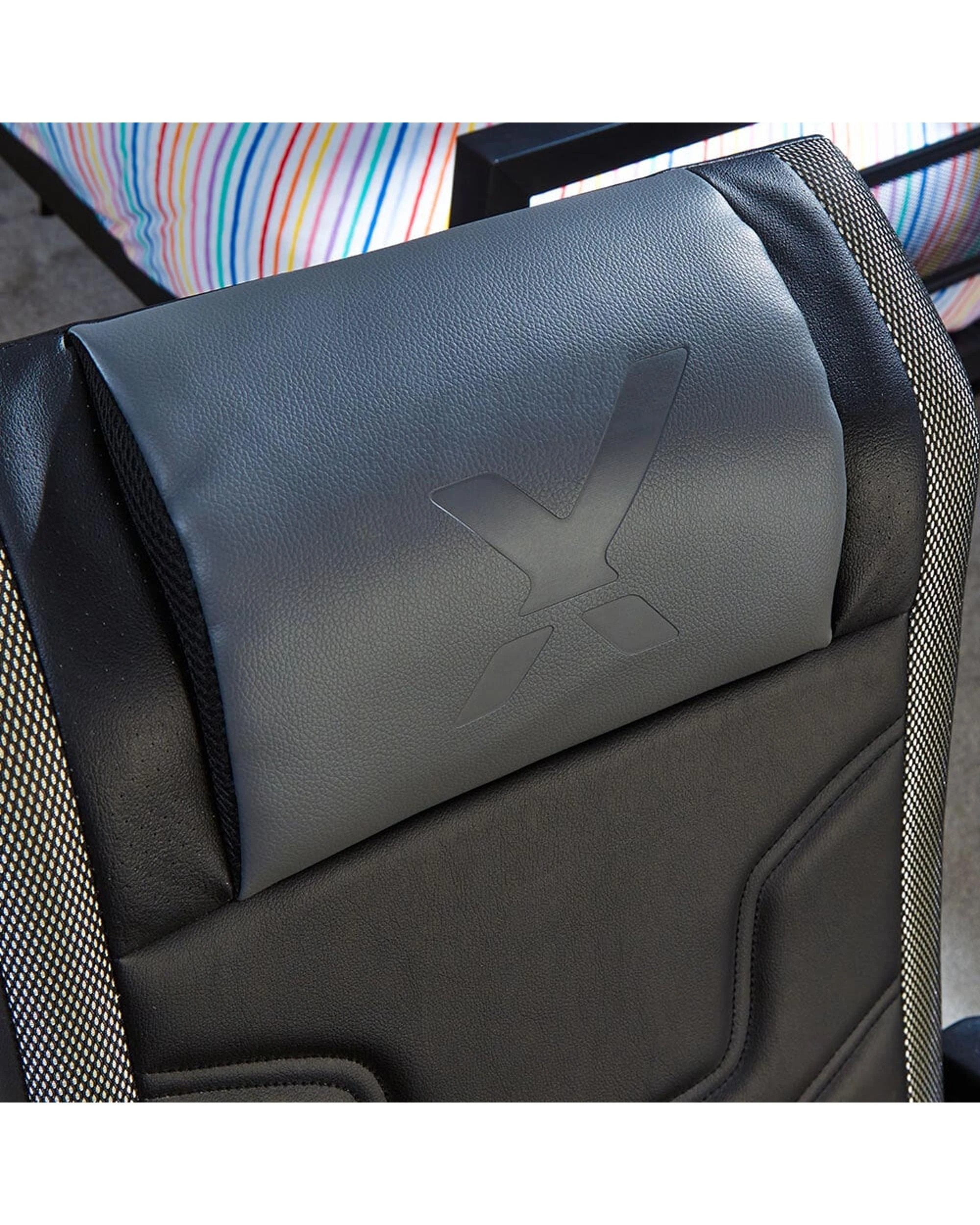 4 X Rocker Veleno 2.1 Audio Junior Gaming Chair with RGB - Black, 4 of 7