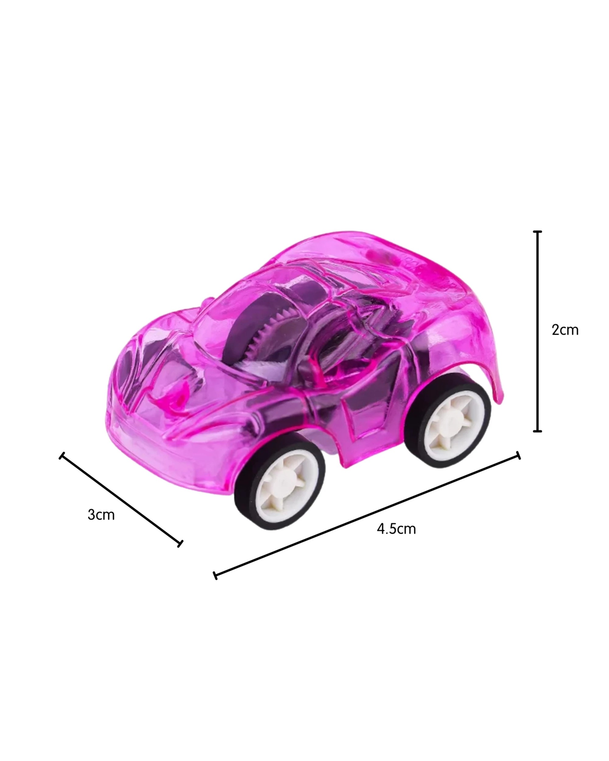 3 Partyrama Neon Mini Pull Back Racing Cars Pack of 6 - Multi, 3 of 4