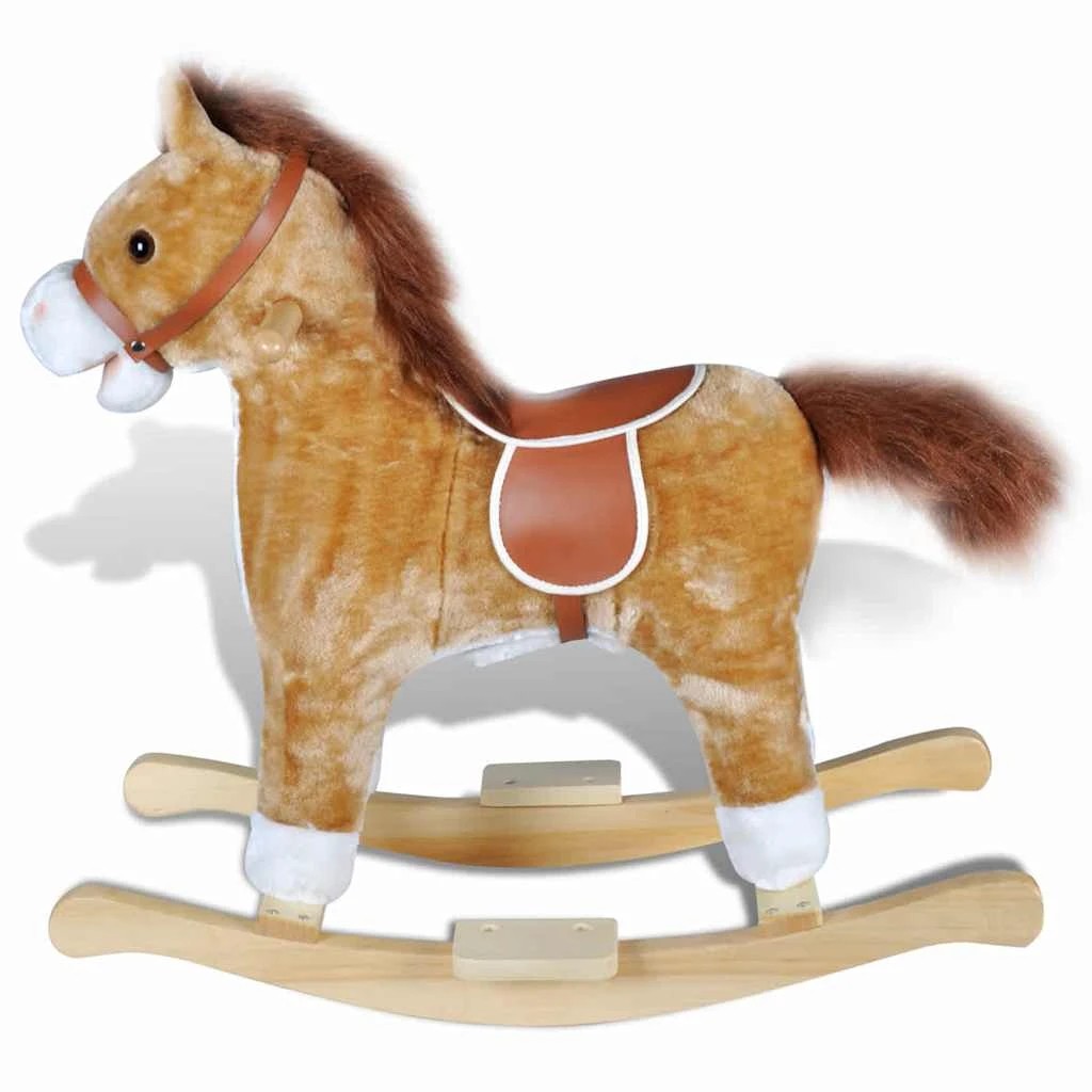 2 Vidaxl Rocking Horse Ride-on Toy - Brown, 2 of 2