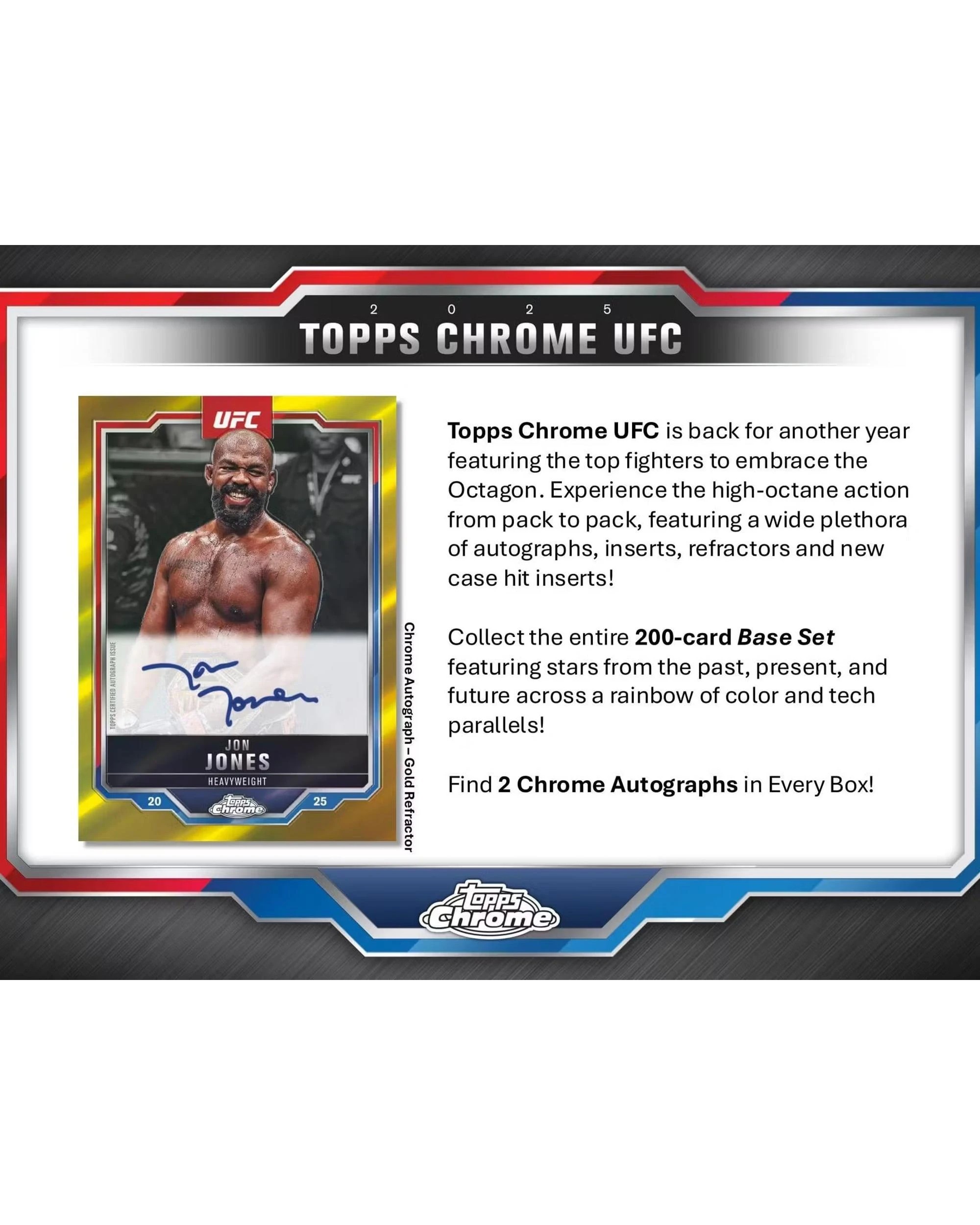 3 Topps 2025 Chrome UFC Hobby Box, 3 of 7