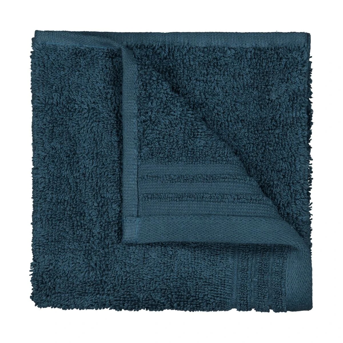 1 Edan Cotton Face Washer - Teal, 1 of 6