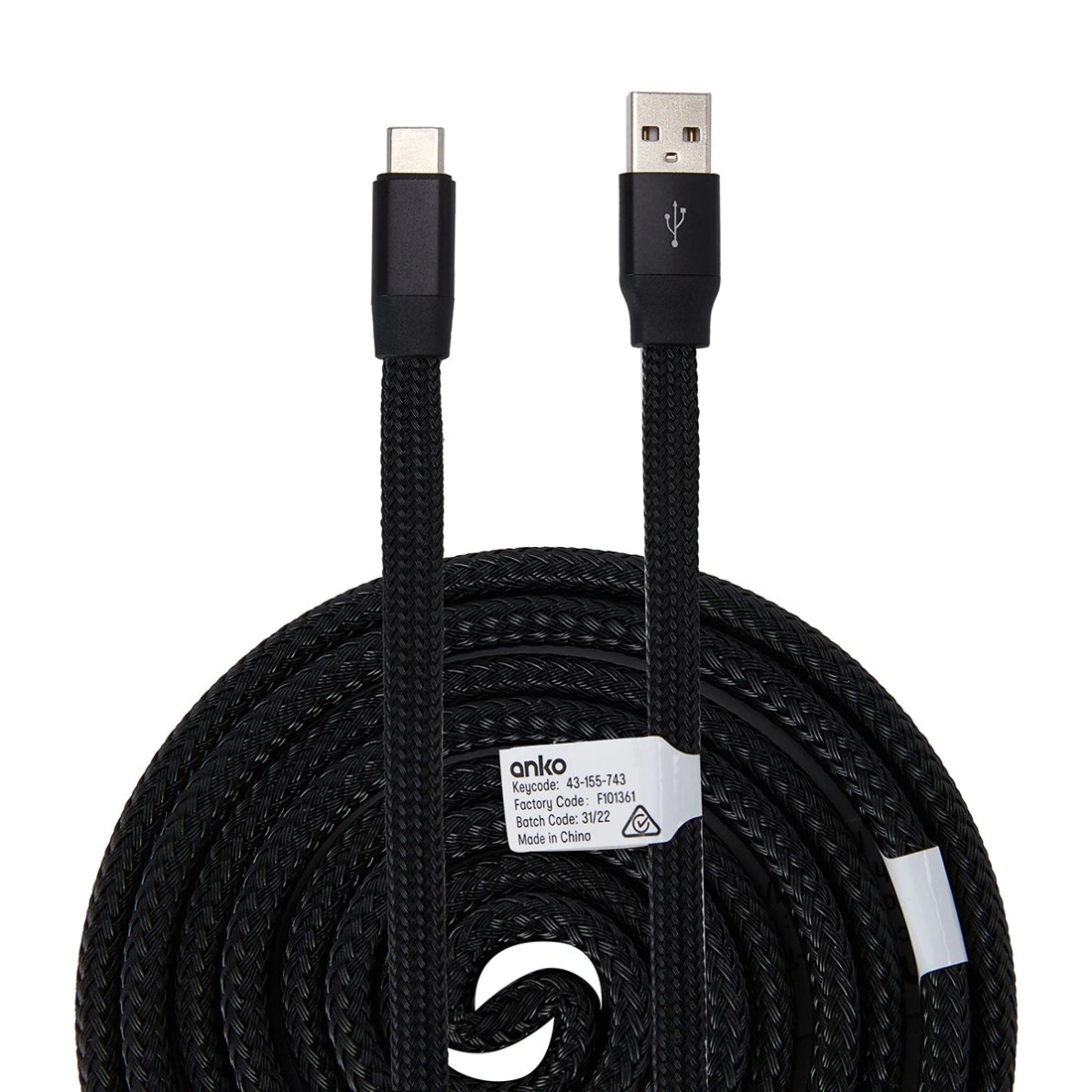 1 USB-A to USB-C Retractable Universal Cable - 1m, 1 of 4