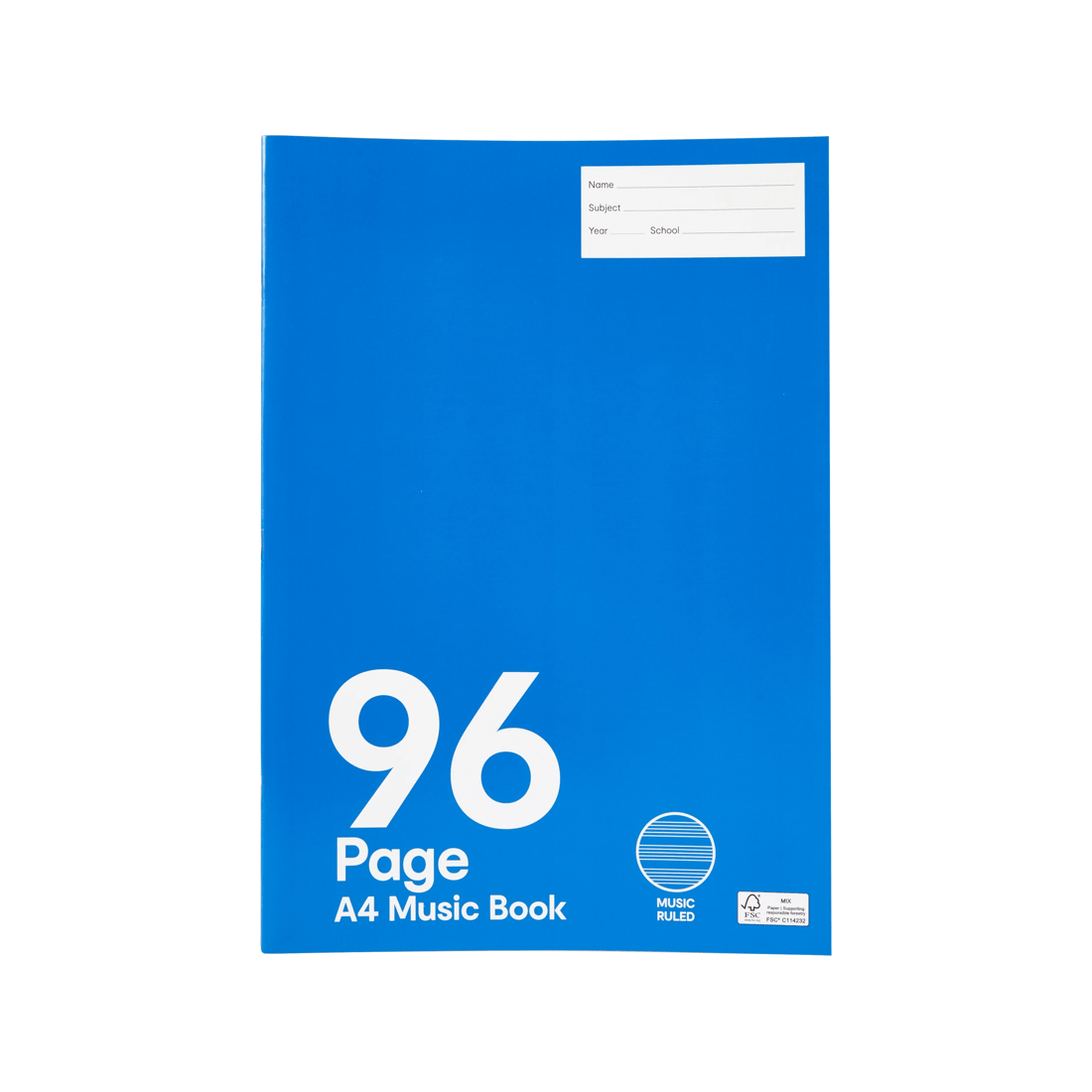 1 A4 Music Book - 96 Pages, Blue, 1 of 4