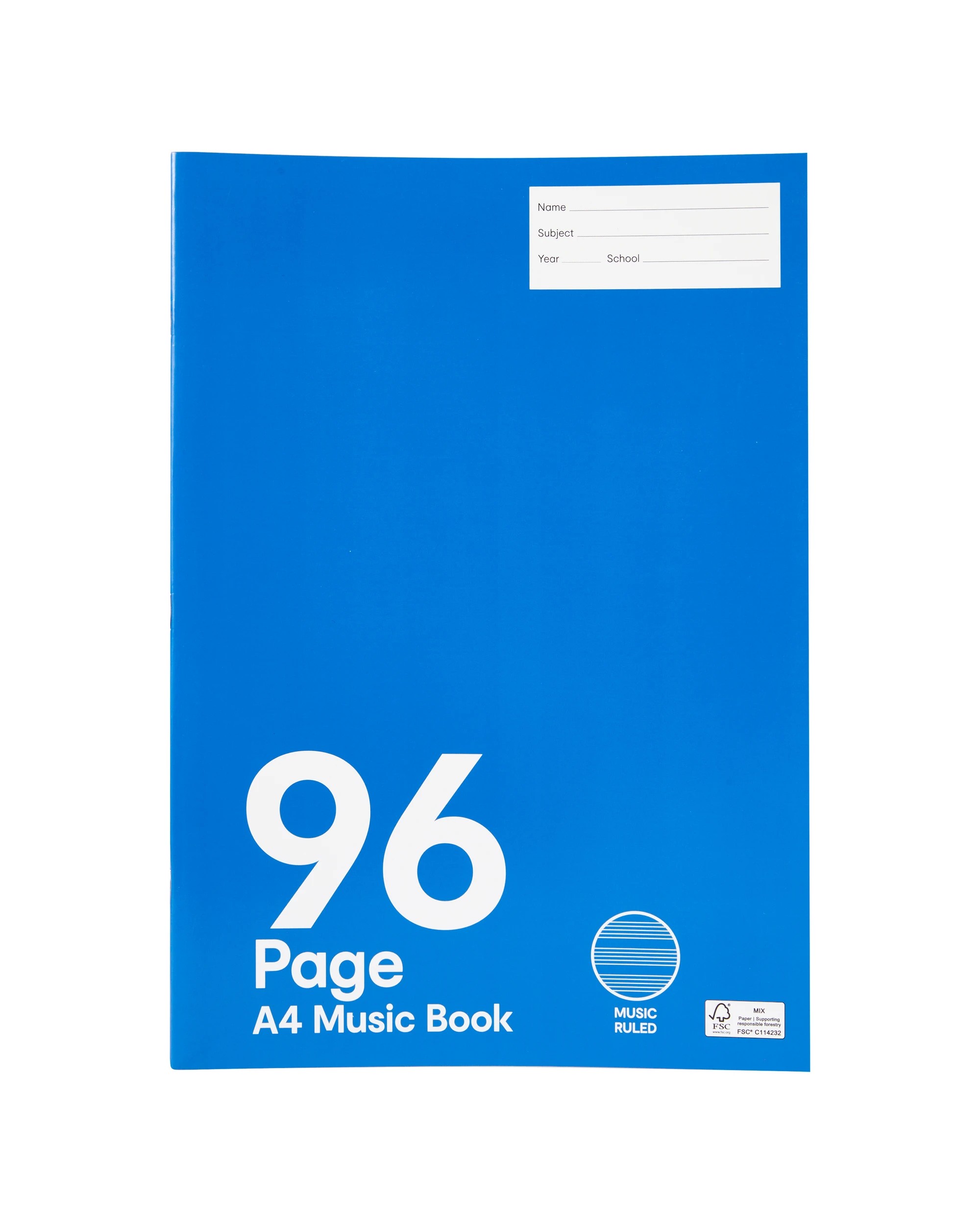 1 A4 Music Book - 96 Pages, Blue, 1 of 4
