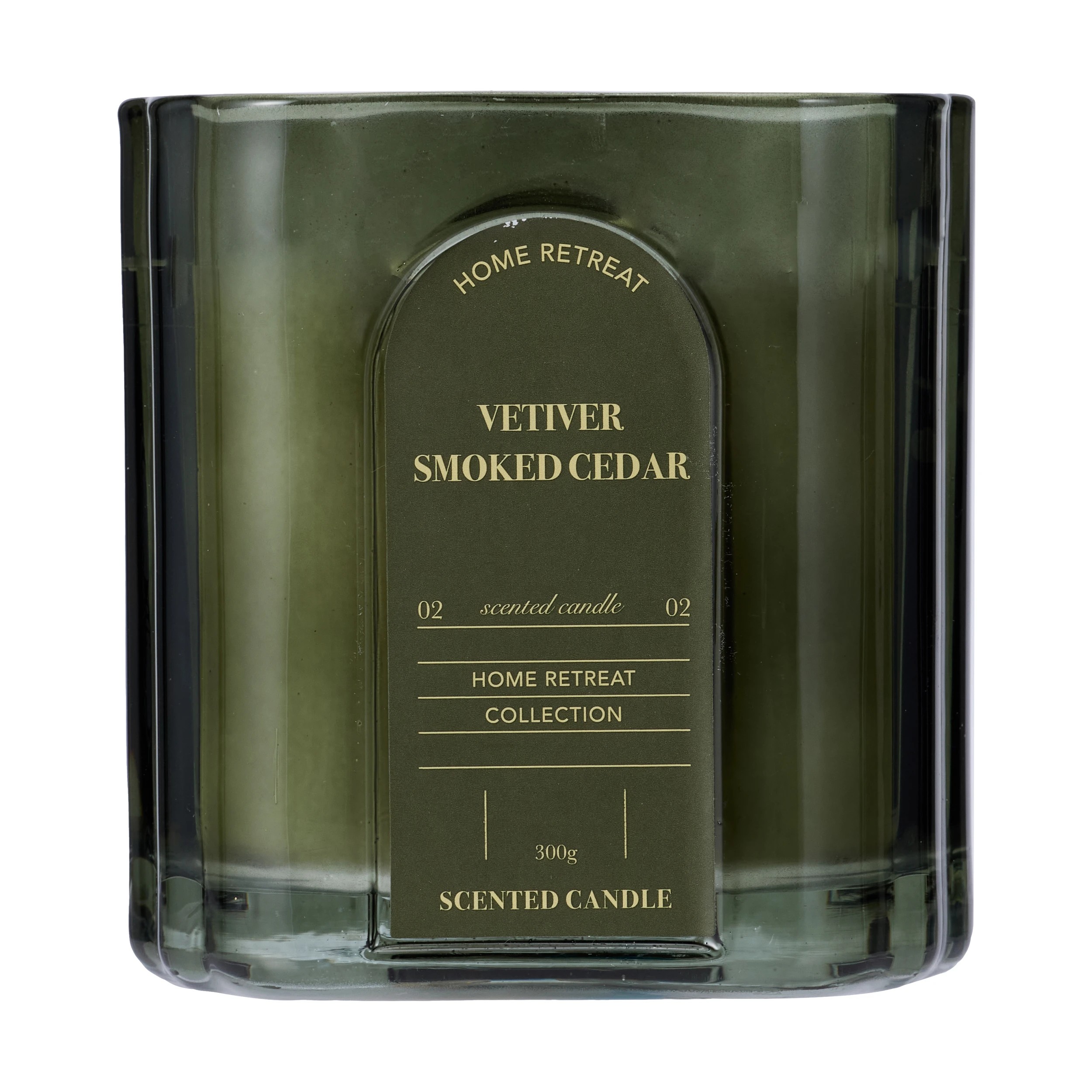 1 Vetiver Home Retreat Glass Candle, 1 of 5