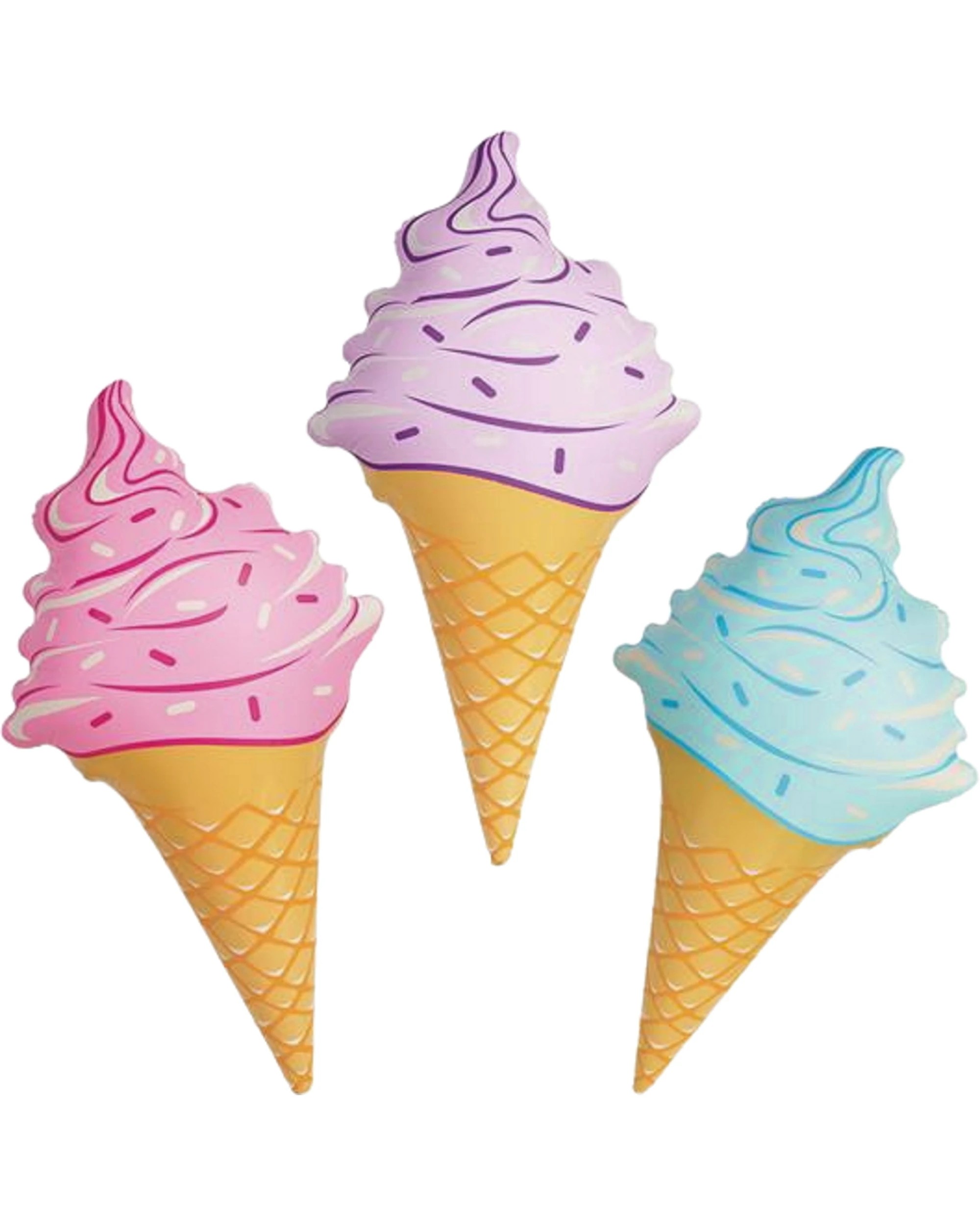 1 Partyrama Inflatable Ice Cream Cone 91cm  Assorted, 1 of 1