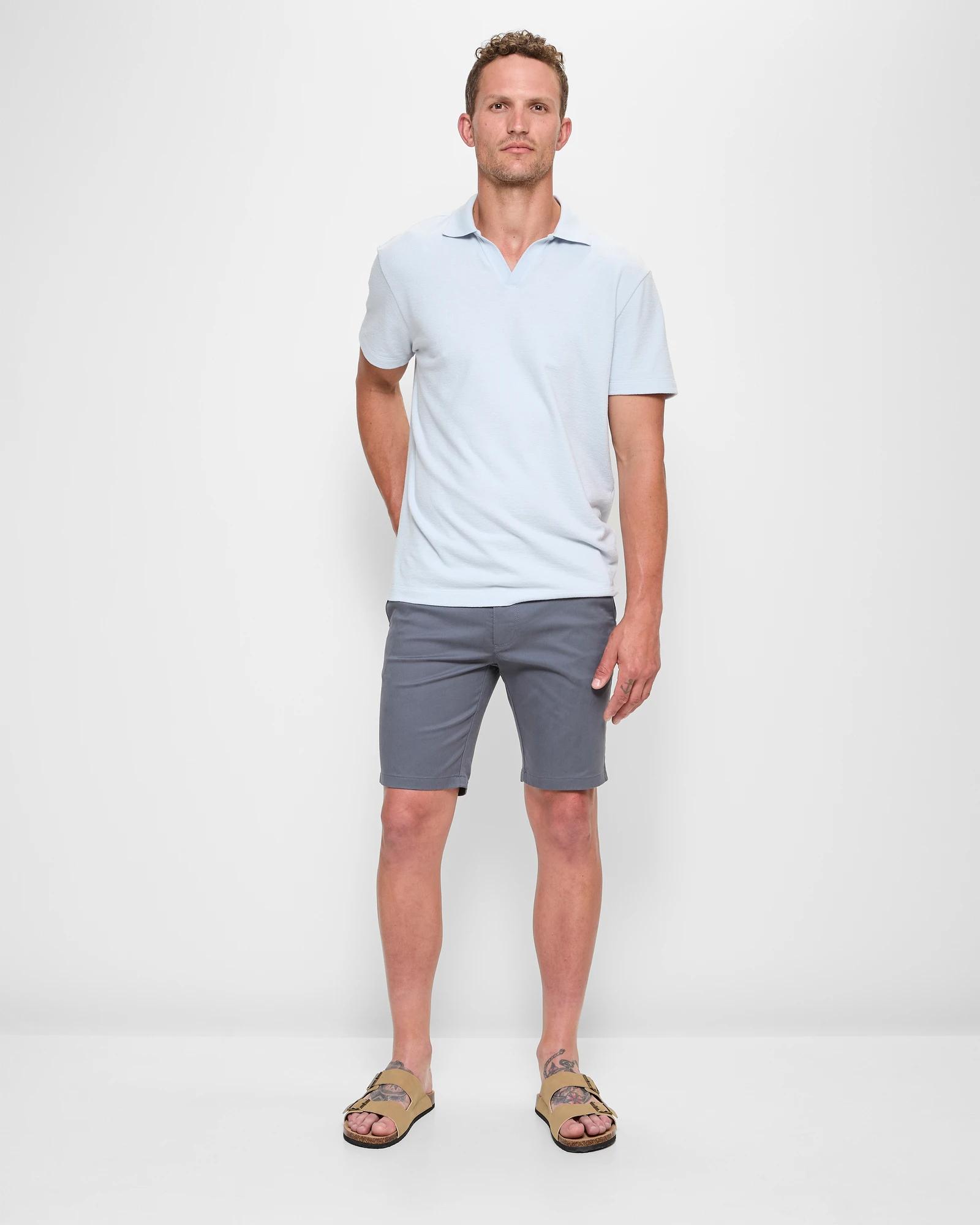 2 Target Australian Cotton Blend Slim Chino Shorts TURBULENCE, 2 of 5