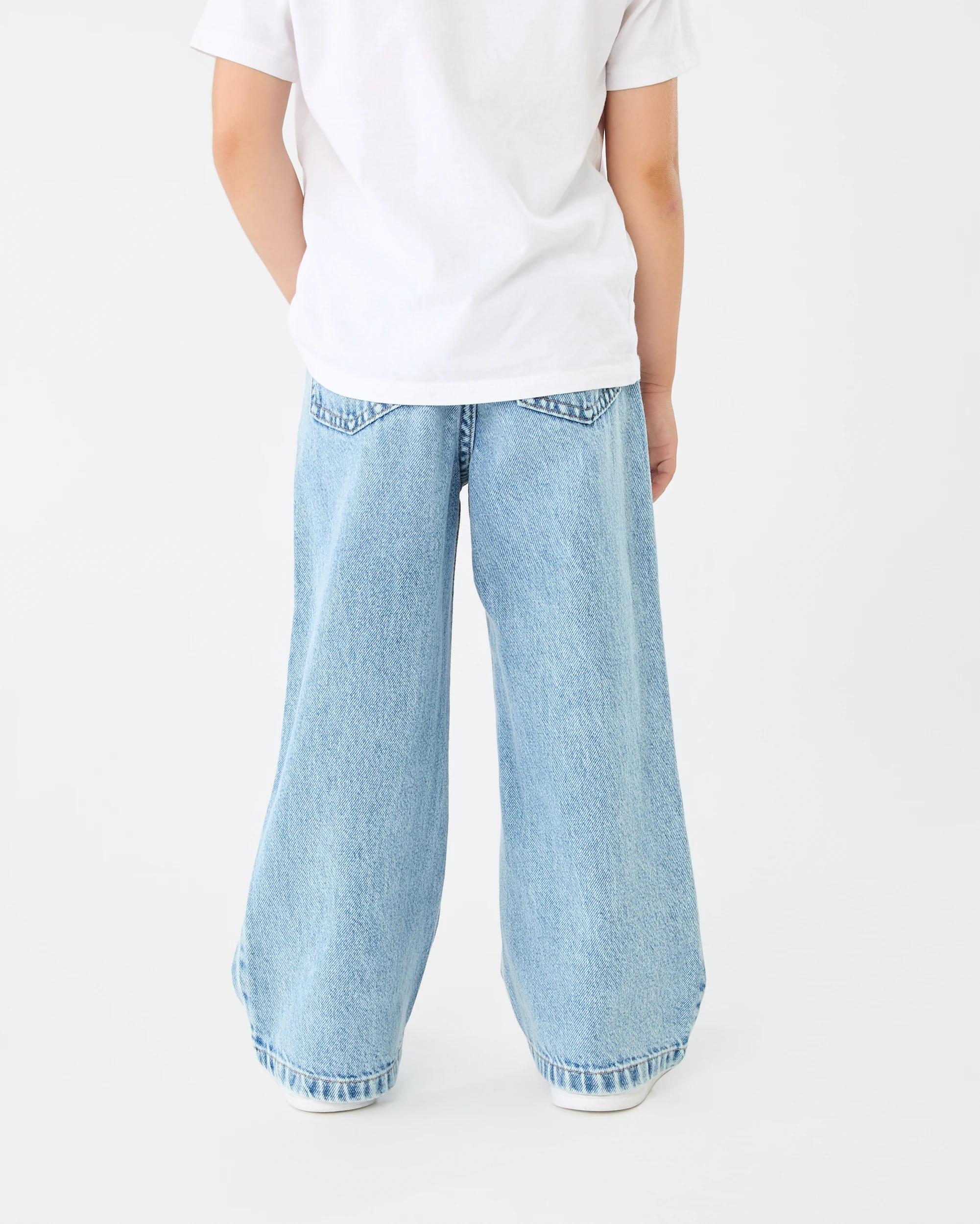 2 Wide Leg Denim Jeans Mid Denim, 2 of 5