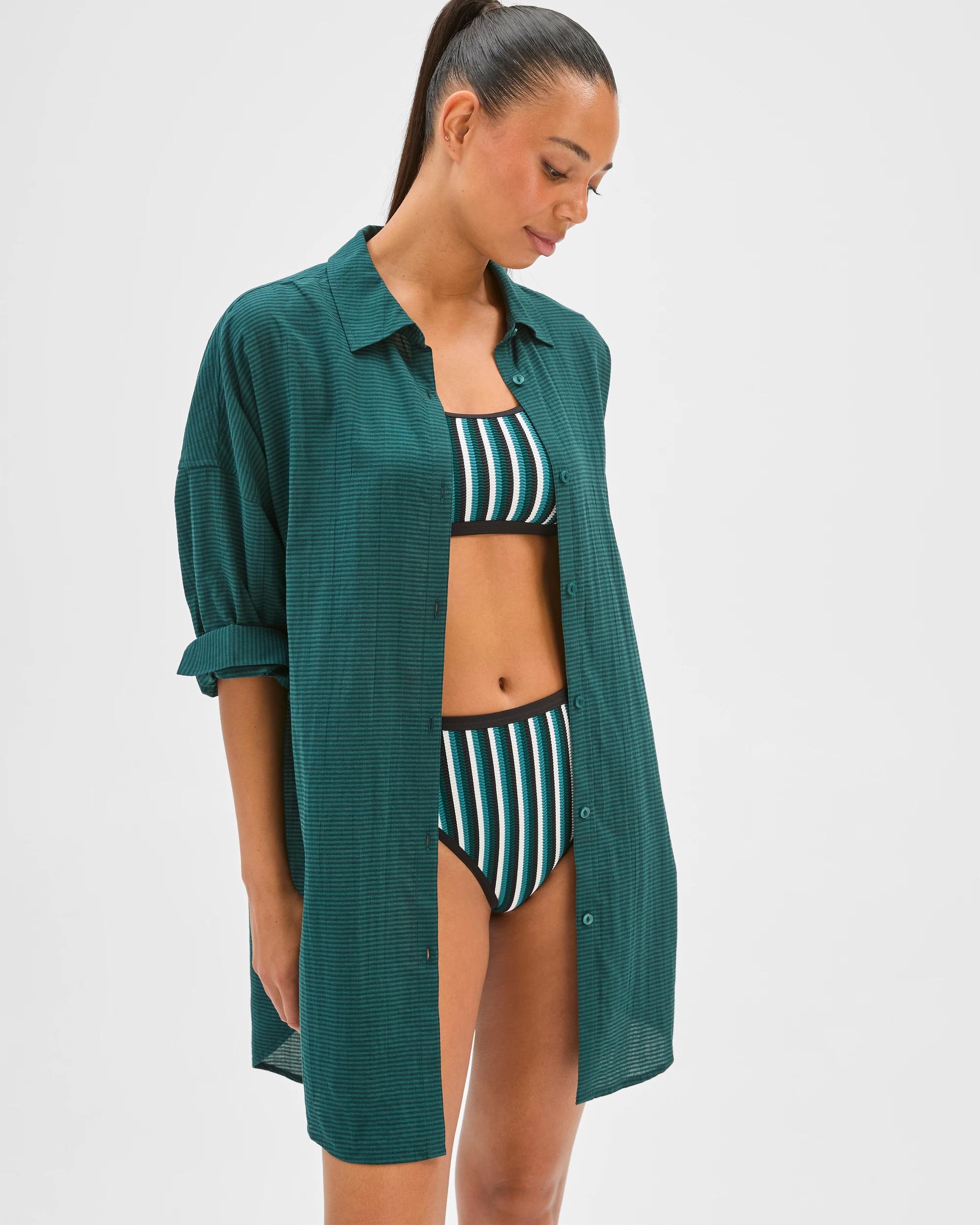 7 Target Woman Resort Swim Maxi Shirt DEEP FOREST, 7 of 8