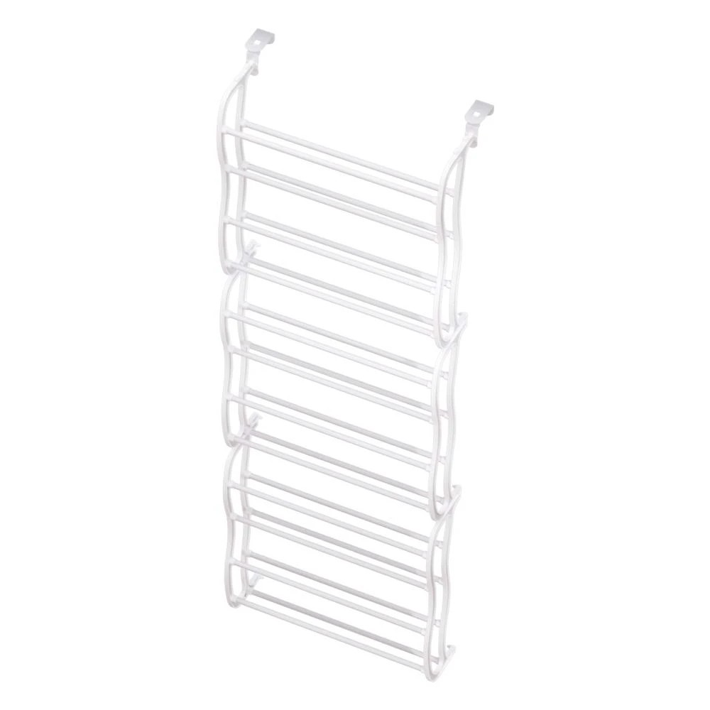1 Artiss Shoe Rack Hanging Over Door Organiser 24 Pairs Eric - White, 1 of 5