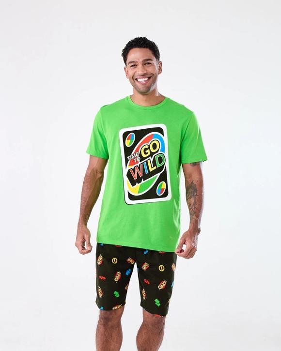 UNO License Short Sleeve Top and Shorts Pyjama Set