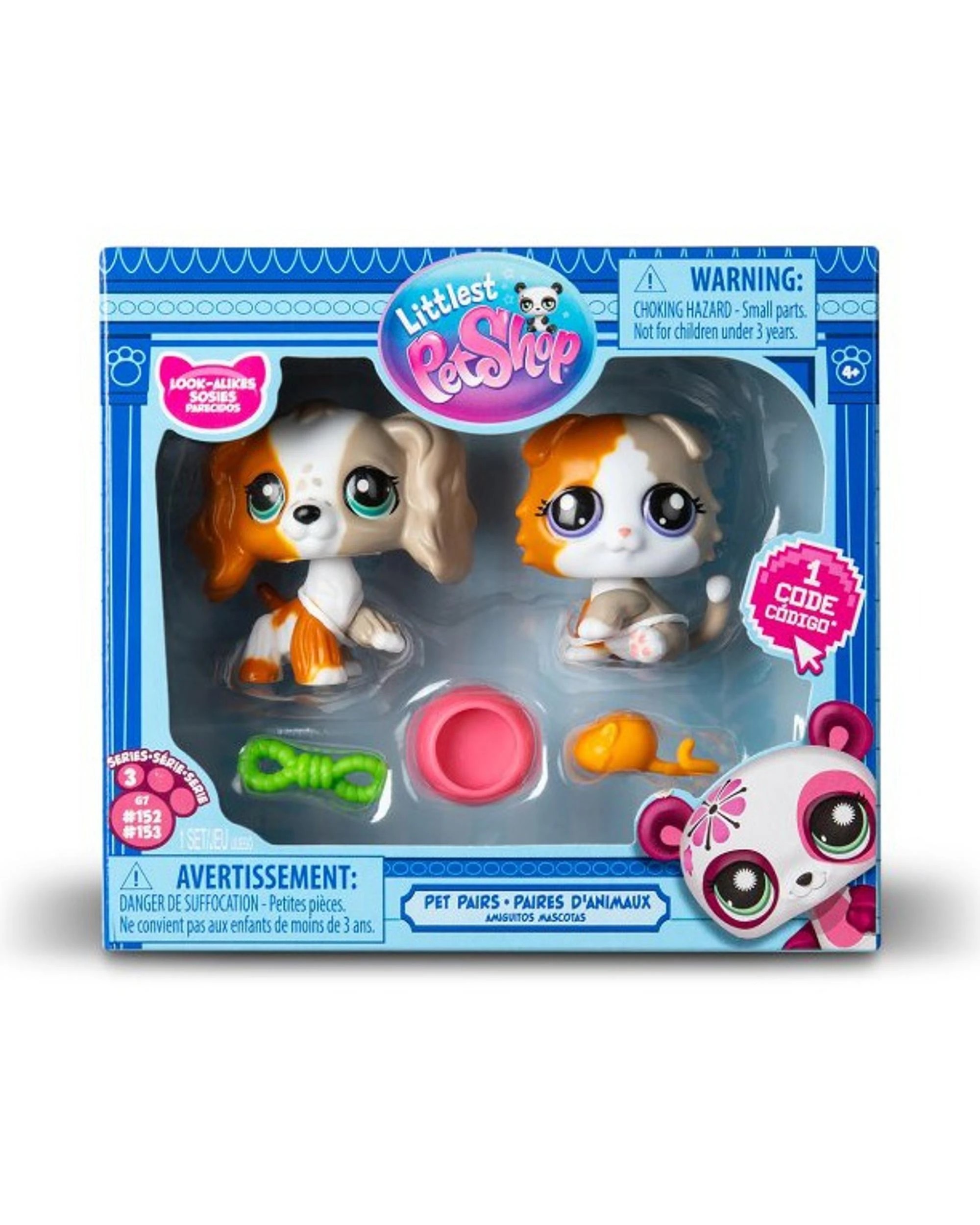 1 Littlest Pet Shop Pet Pairs Series 3 Look-Alikes 2 Pack Figures, 1 of 4