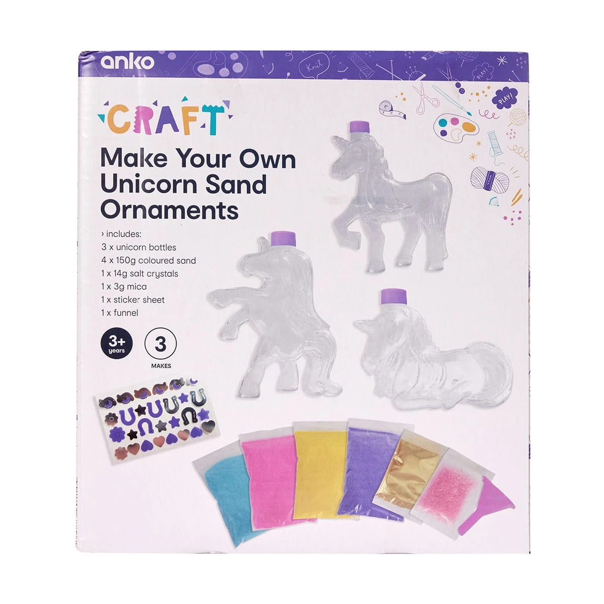 10 Make Your Own Unicorn Sand Ornaments, 10 of 10