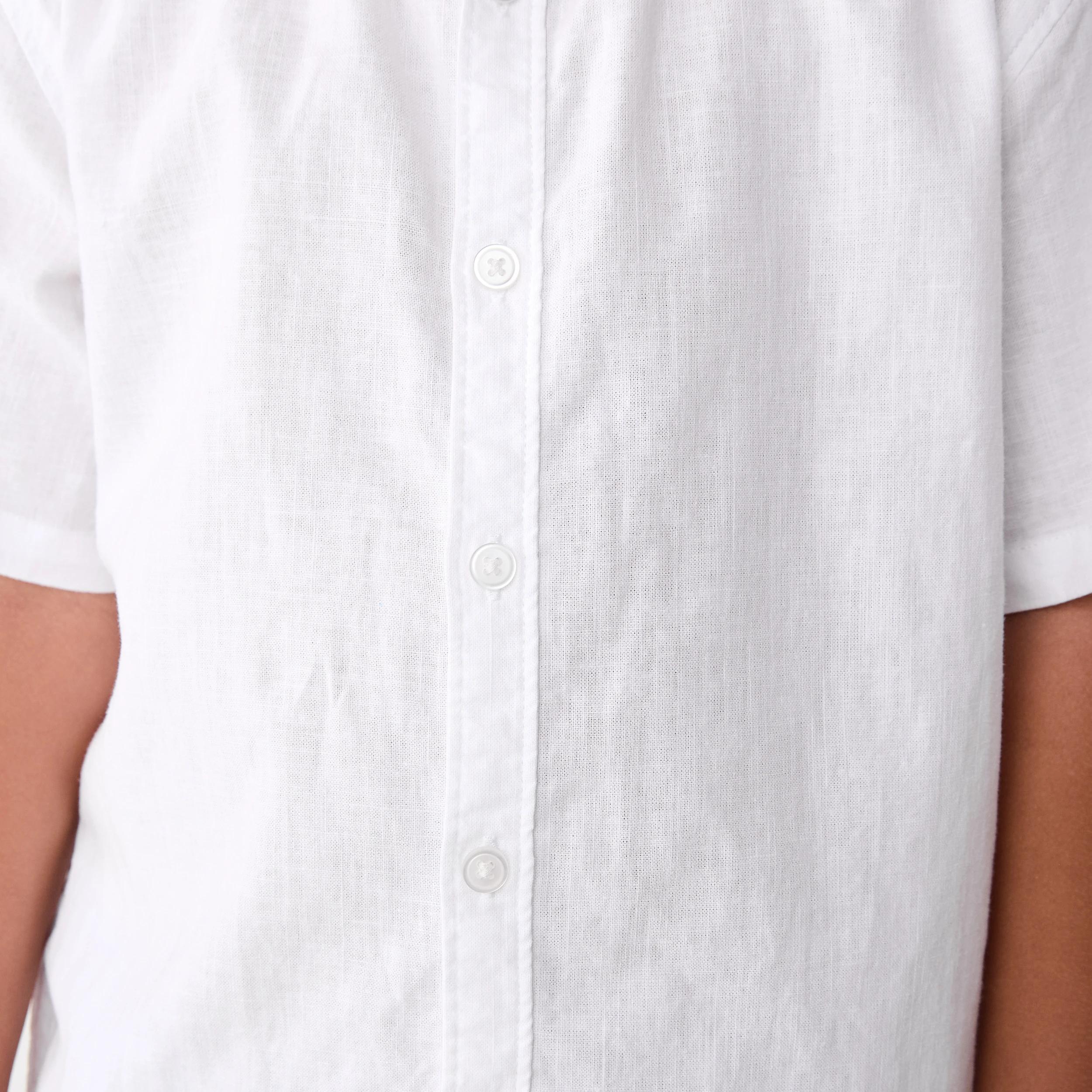5 Linen Blend Shirt WHITE, 5 of 7
