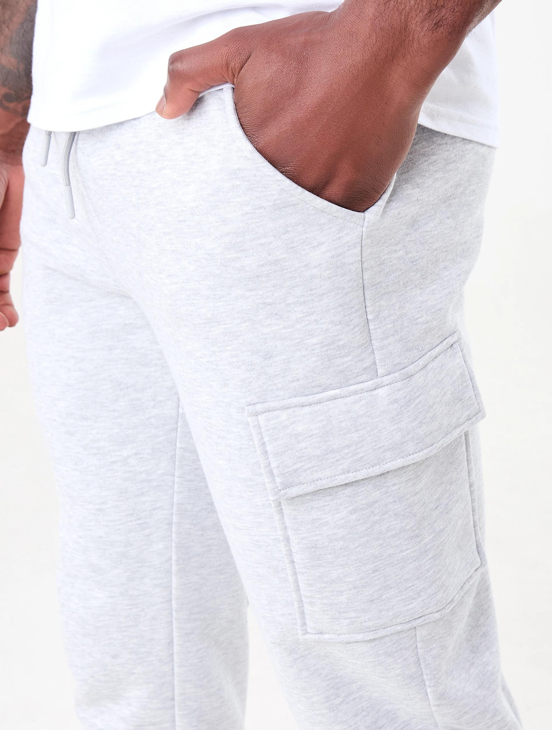 4 Relaxed Cargo Trackpants Slvr Marle, 4 of 6