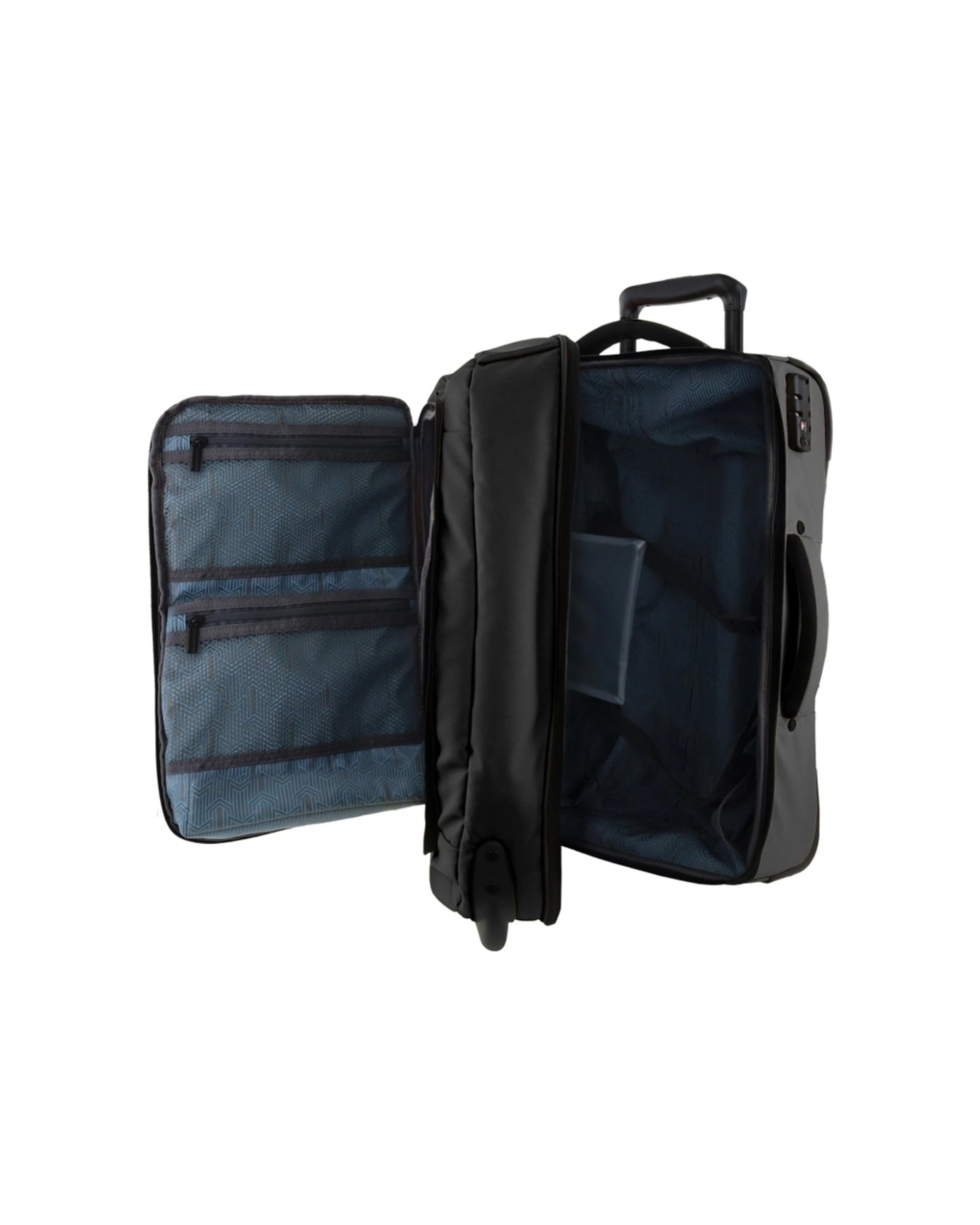 2 Pierre Cardin 4 Wheel Medium Soft-Shell Travel Trolley Case Luggage 62cm - Black, 2 of 4