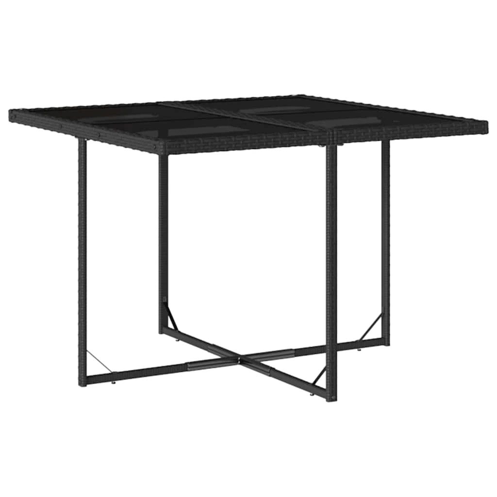 3 Vidaxl 9 Piece Garden Dining Set With Cushions Poly Rattan - Black, 3 of 10