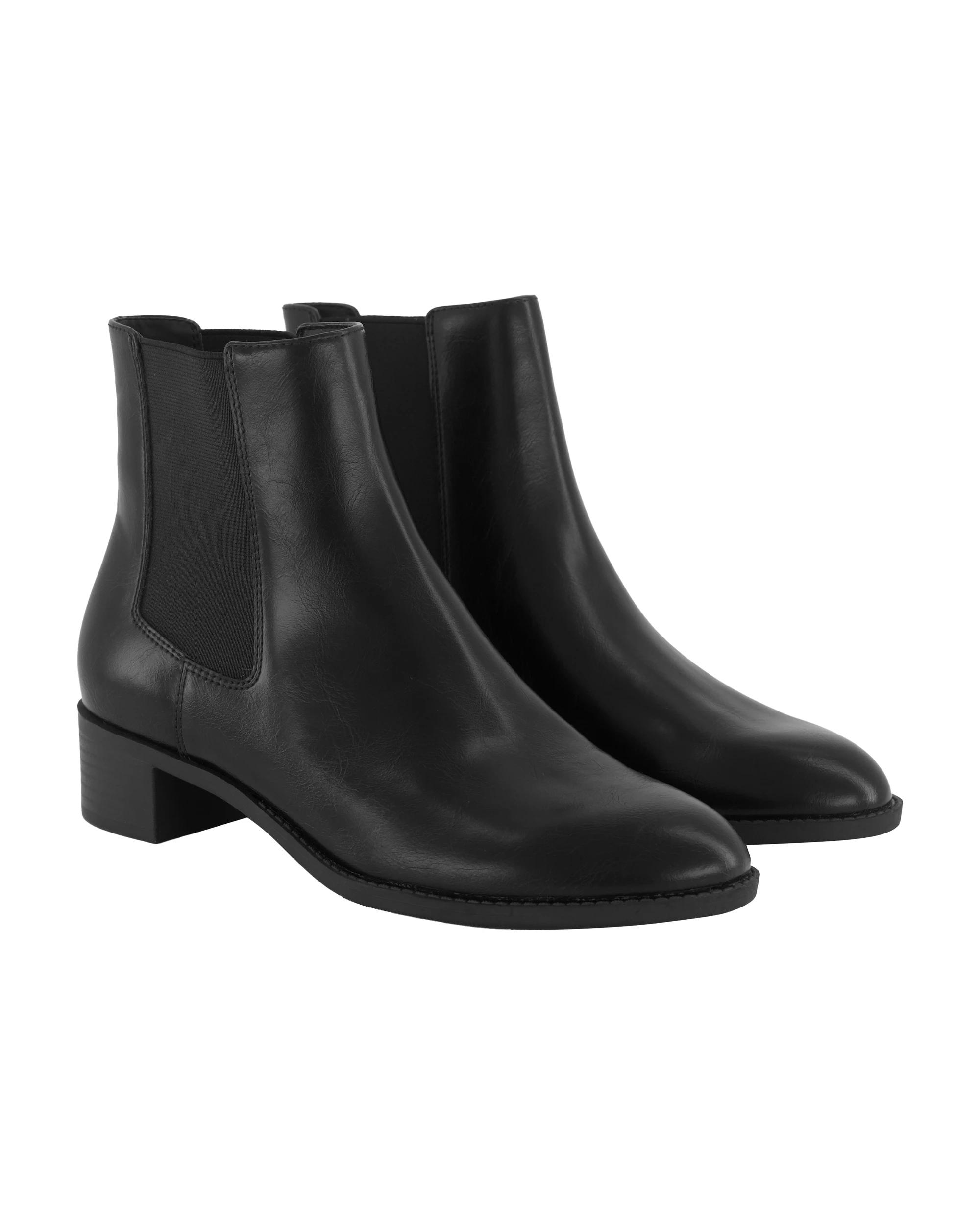 2 Short Block Gusset Boots Black, 2 of 5