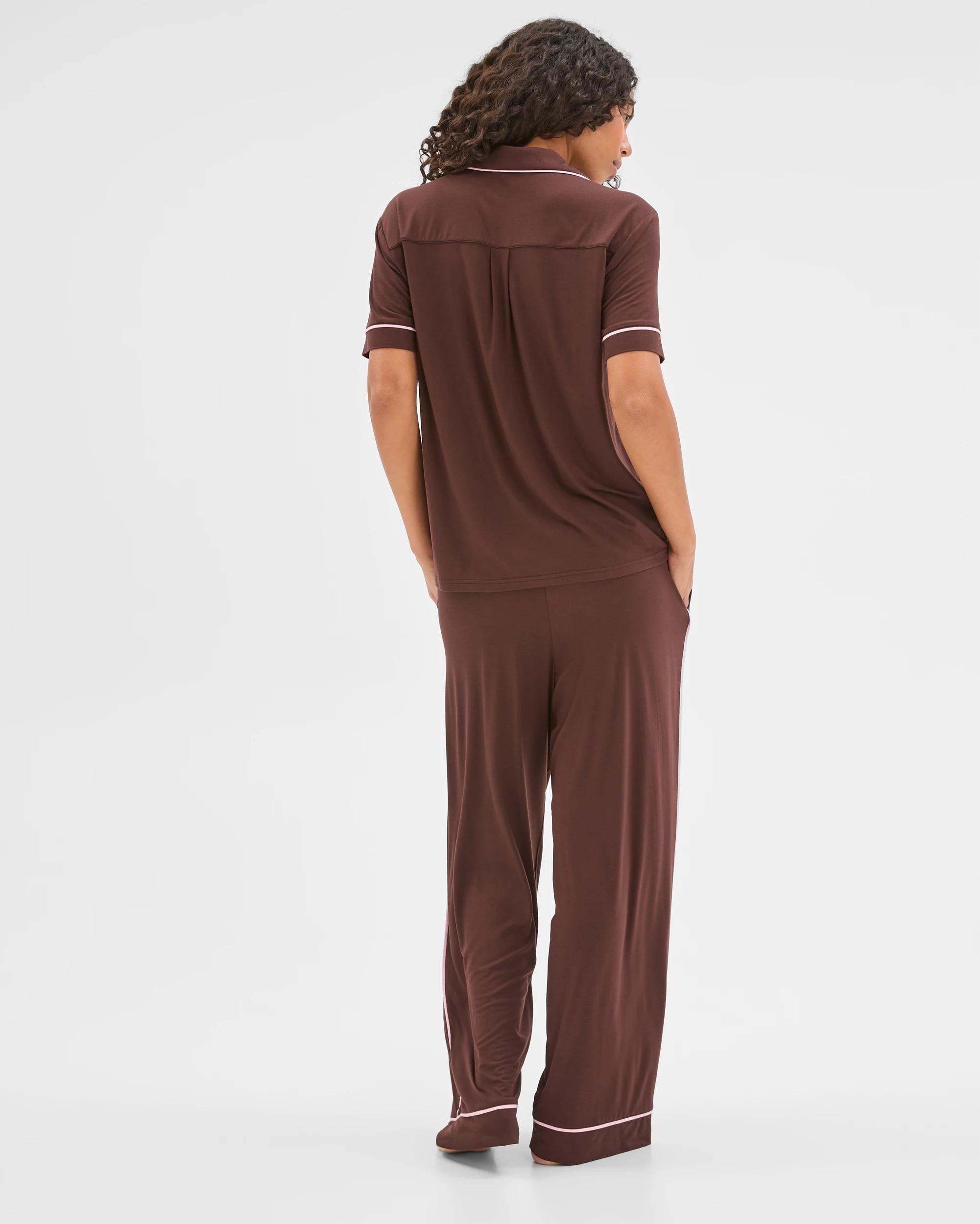 5 Target Woman Soft Comfort Bamboo Top and Pants Pyjama Set CHOCOLATE, 5 of 5
