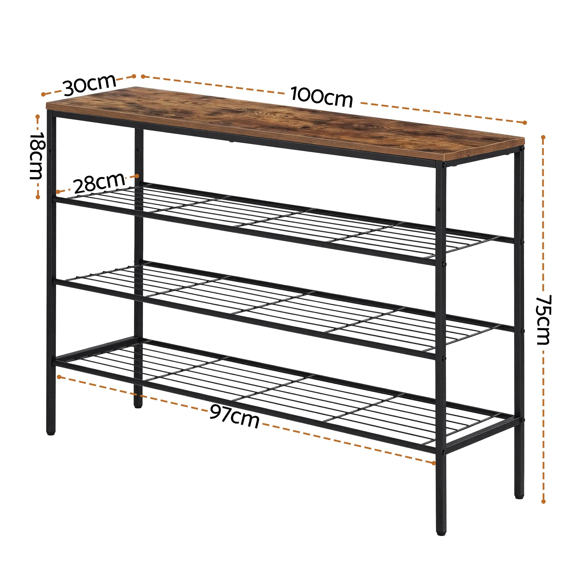2 Artiss Shoe Rack 4 tier Storage Organiser - Black, 2 of 3