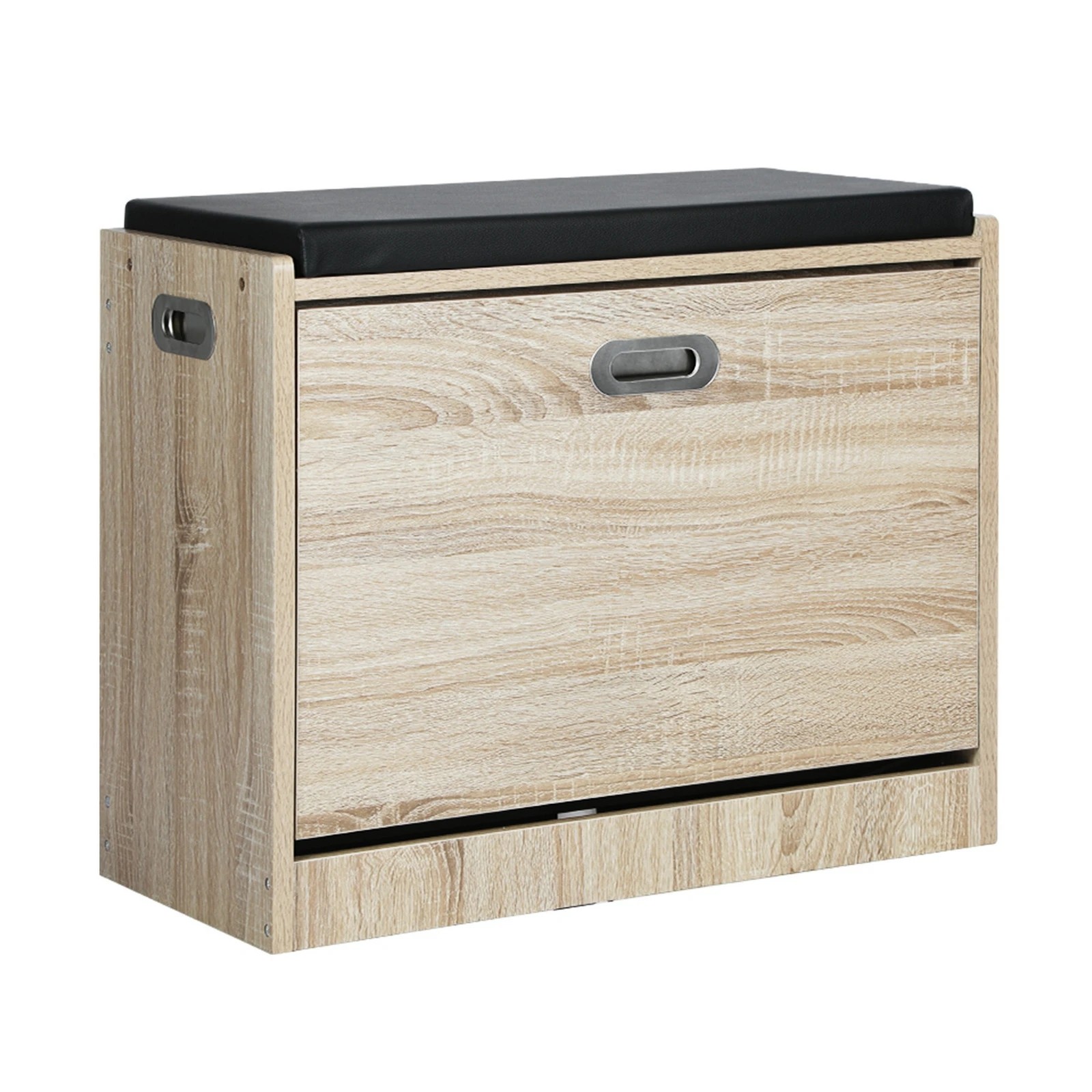 4 Oikiture Shoe Cabinet Bench Shoes Storage Organiser Cupboard Wooden 15 Pairs
 - Natural, 4 of 10