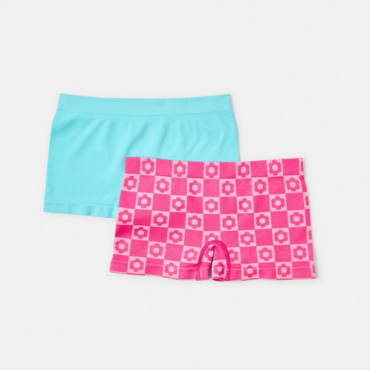 1 2 Pack Seamfree Shorties Daisycheck, 1 of 4