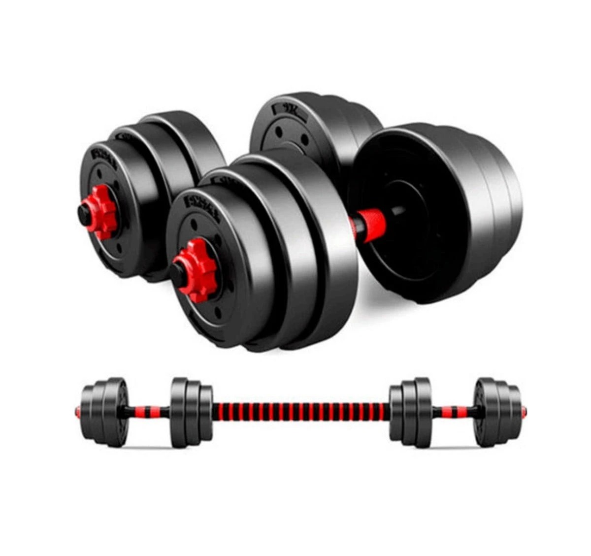 5 Fitness Master 20kg Adjustable Dumbbell Set Barbell Home Gym Exercise Weights Fitness Workout, 5 of 7