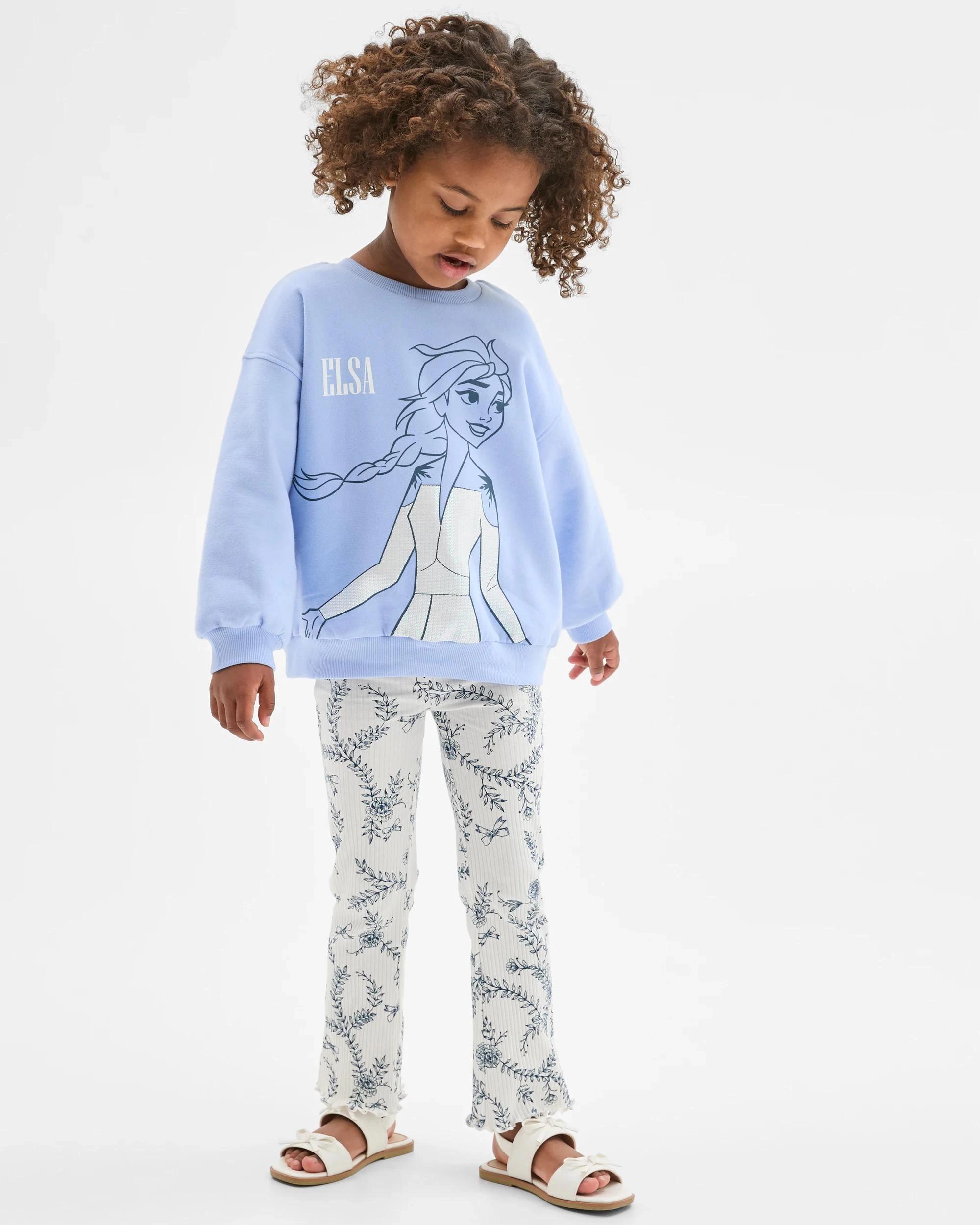 1 Disney Frozen Australian Cotton Blend Sweat Top and Leggings Set , 1 of 6