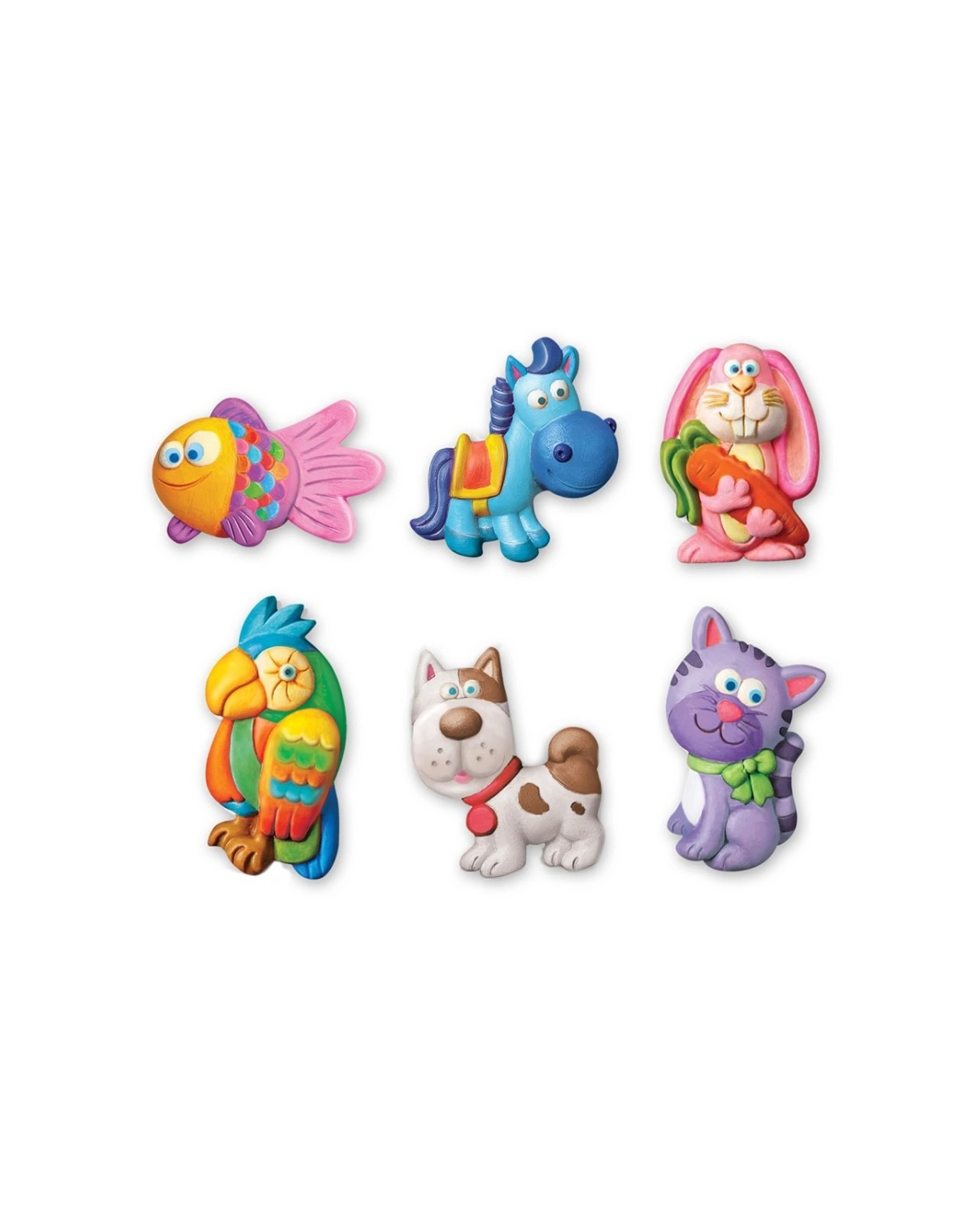 2 4M Mould & Paint Cute Pets Magnet/Badges Kids Children Art Painting, 2 of 3