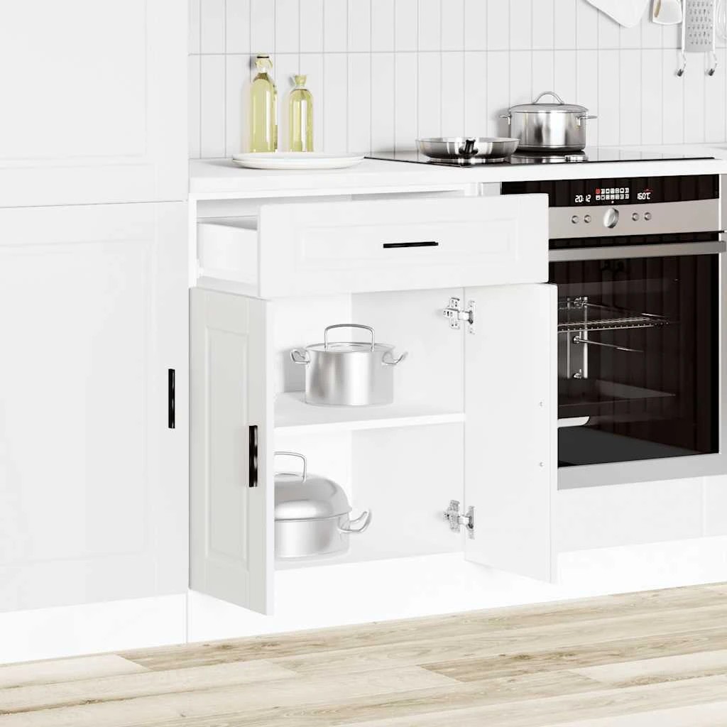 3 vidaXL Wooden Dishwasher Panel Adjustable Feet - White, 3 of 9