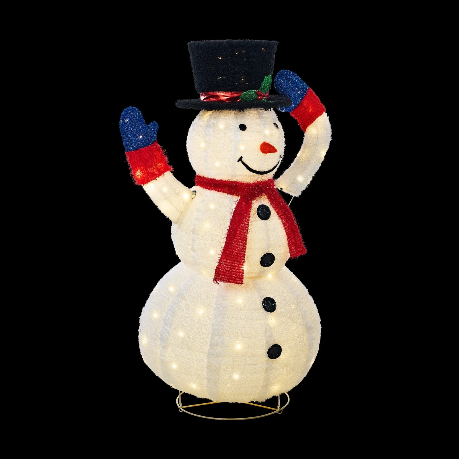 6 Tinseltown 3d Christmas Snowman Light Led 127cm Xmas Decor Festive Display
 - Multi, 6 of 8