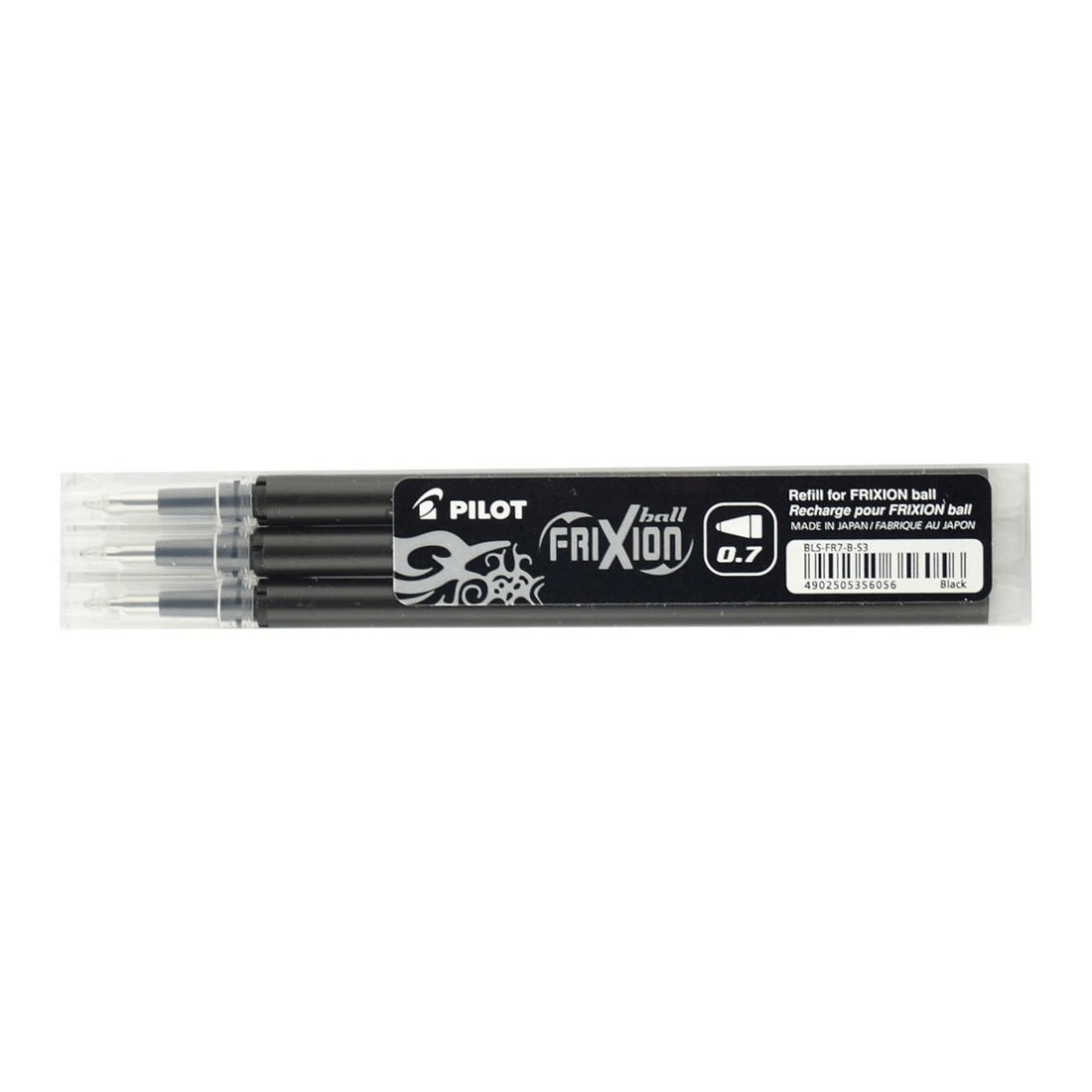 1 PILOT FriXion Erasable Gel Ink Refill 0.7mm Black 3 Pack, 1 of 8