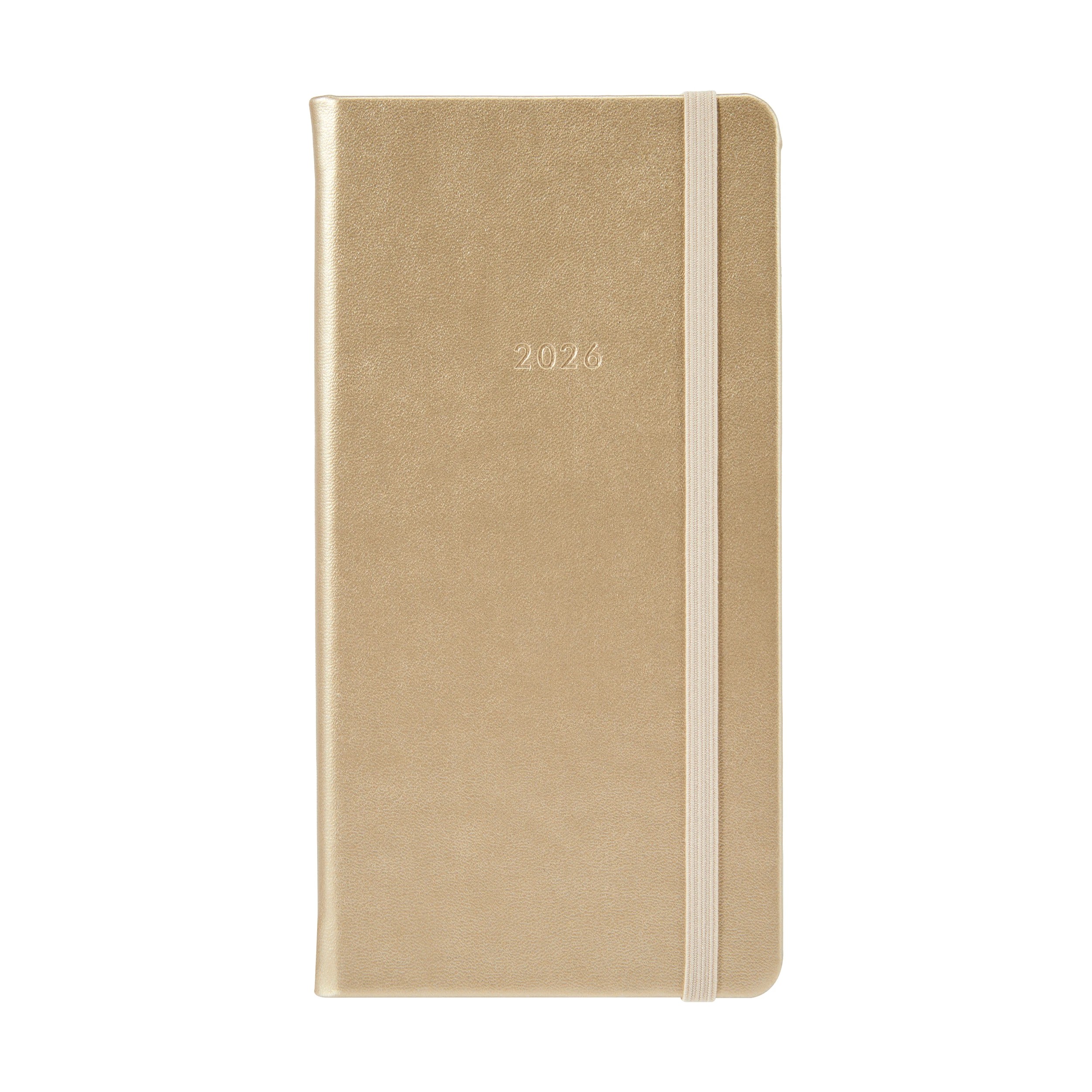 1 2026 Slim Weekly Diary - Brown, 1 of 9