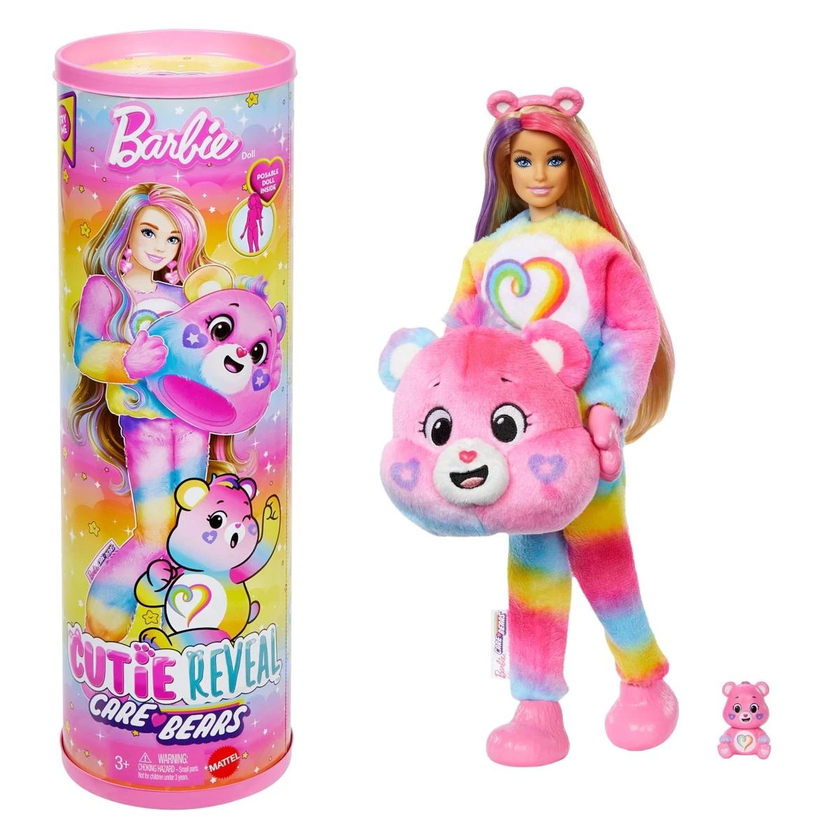 2 Barbie Cutie Reveal Care Bears Doll Playset - Assorted, 2 of 7