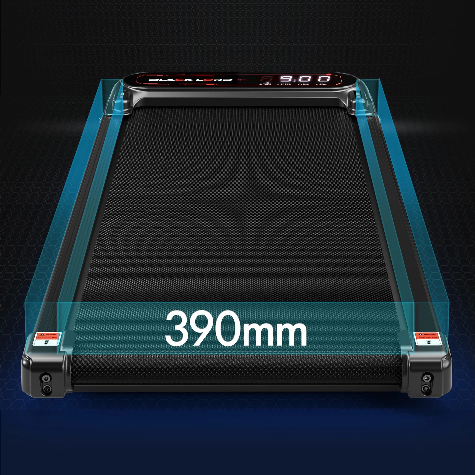 9 Black Lord Treadmill Electric Walking Pad Incline Shock Absorbers Gym - Black, 9 of 10