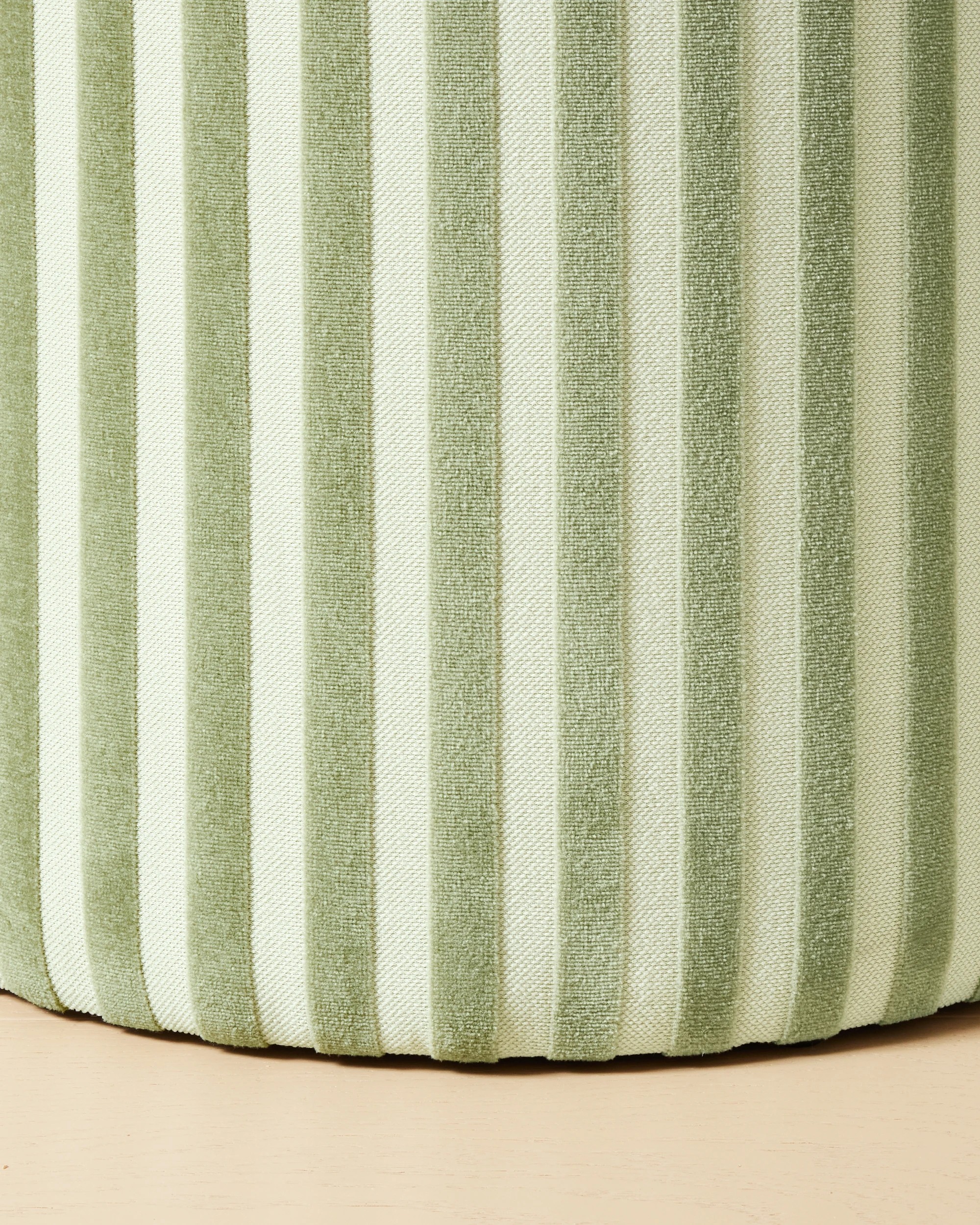 4 Green Stripe Ottoman, 4 of 4