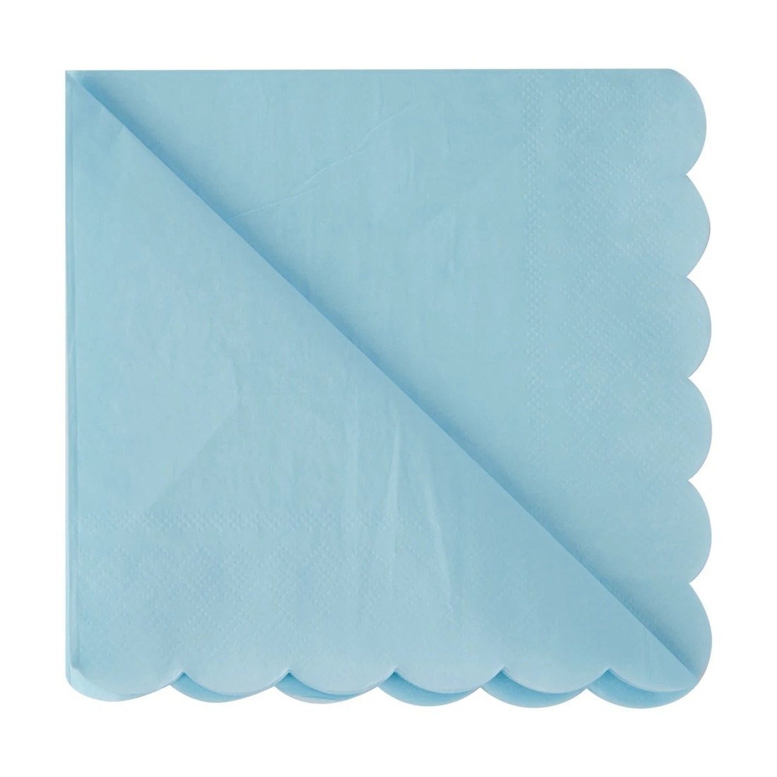 3 20 Piece Blue Scalloped Napkins, 3 of 5