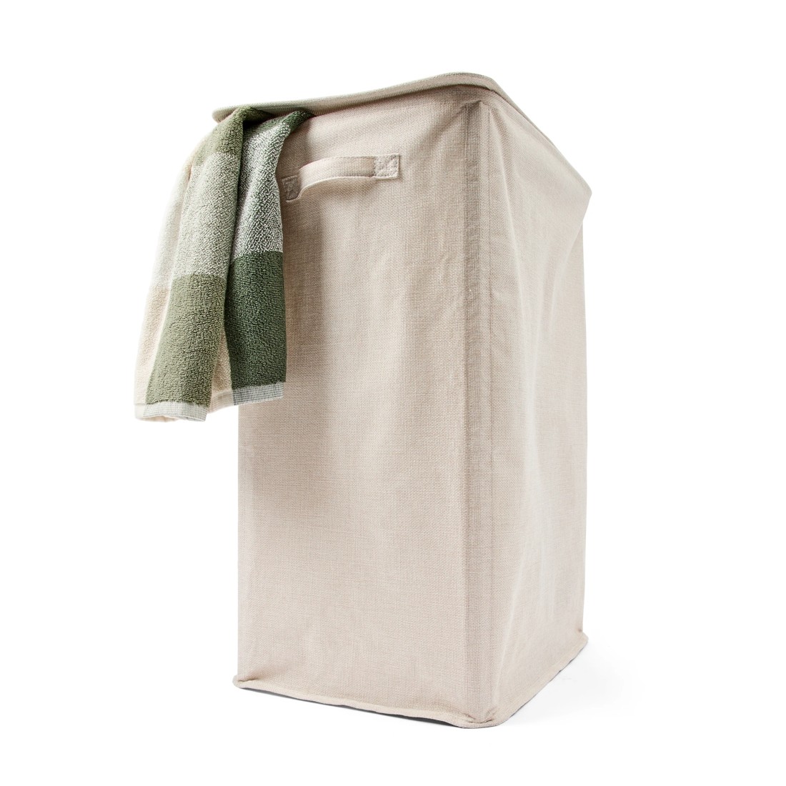 1 Linen Look Hamper with Lid, 1 of 8